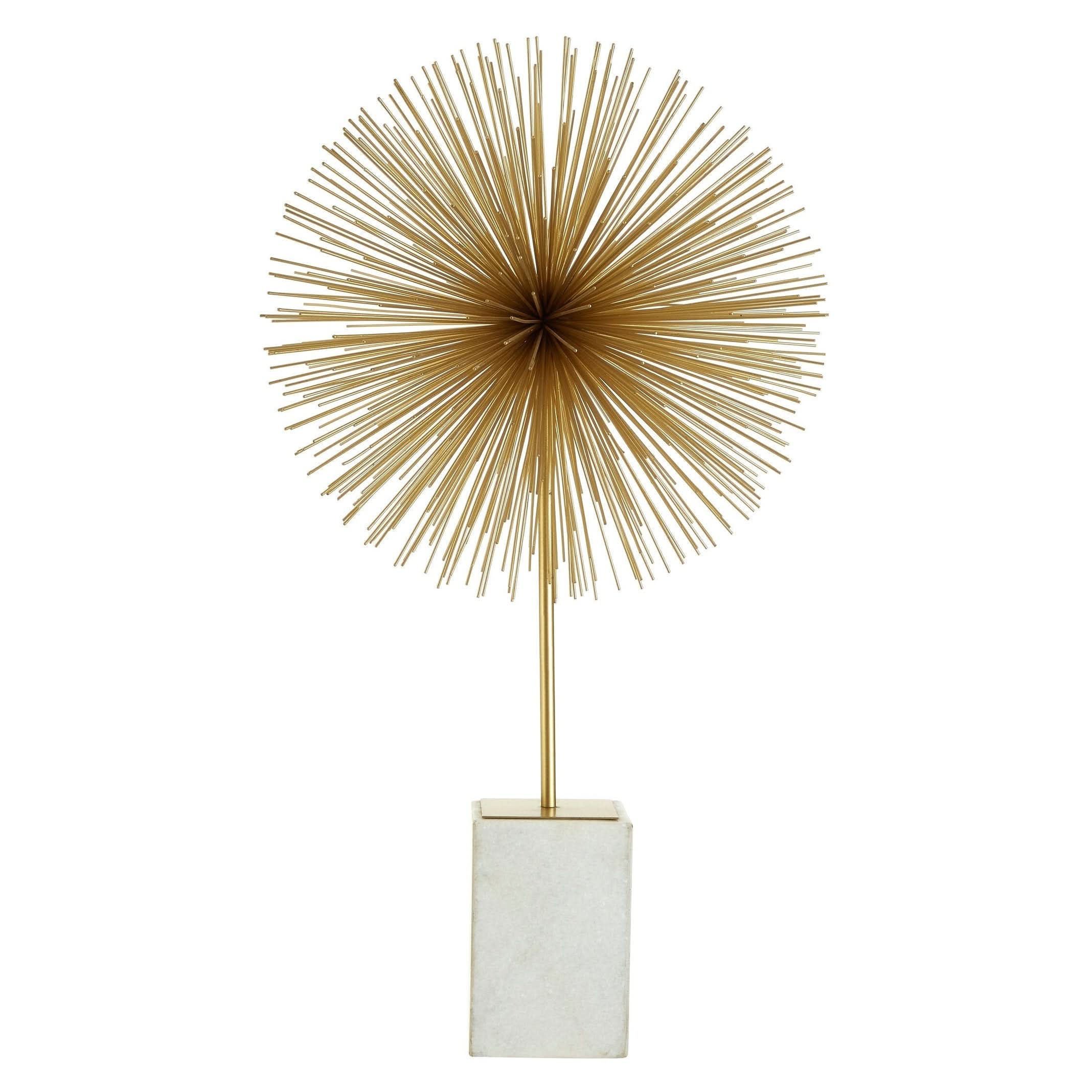 Mirano Gold Finish Starburst Sculpture   Nicholas John Interiors