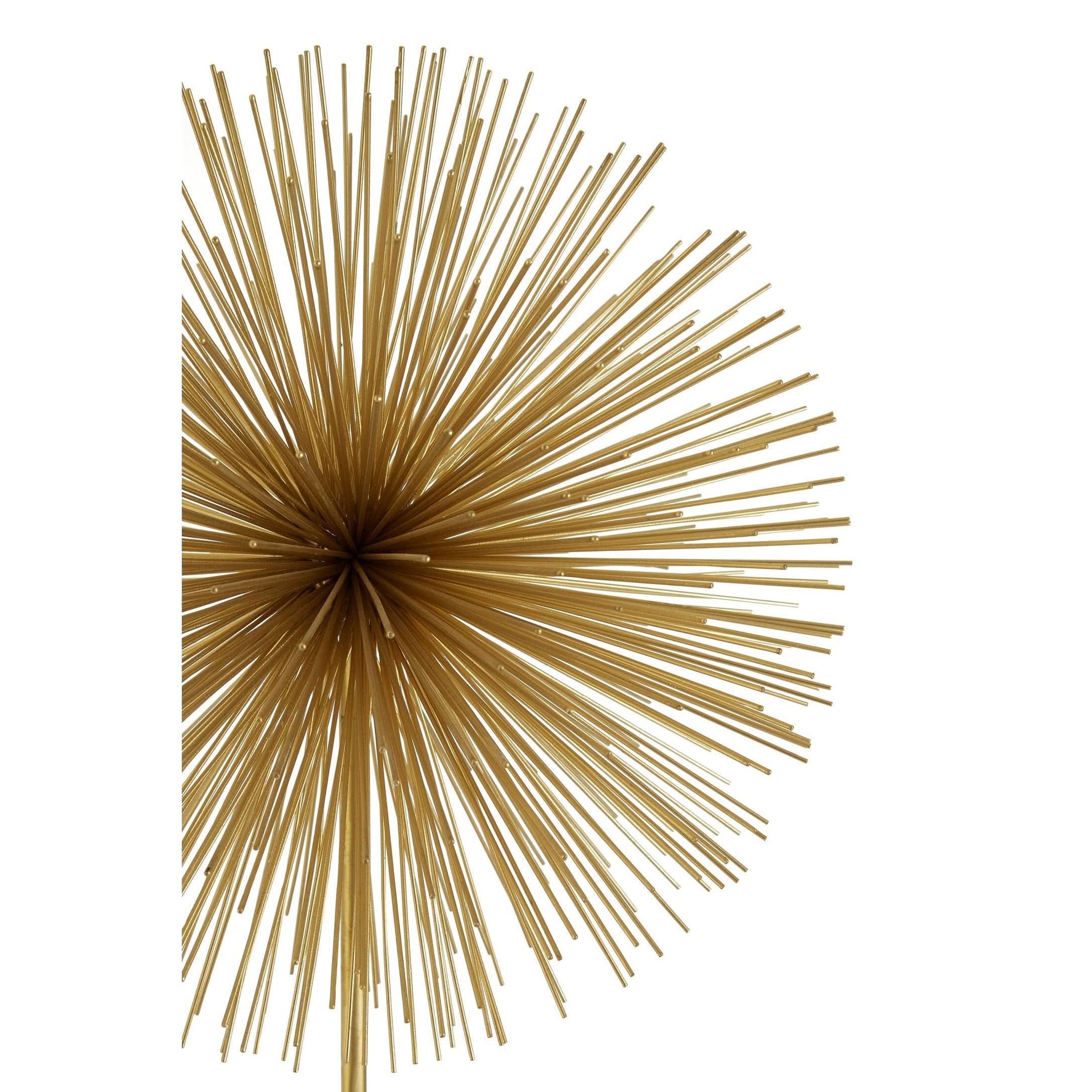 Mirano Gold Finish Starburst Sculpture   Nicholas John Interiors