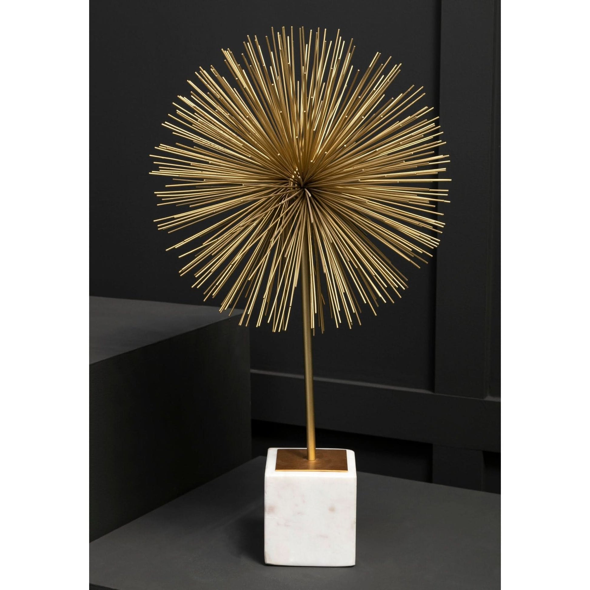Mirano Gold Finish Starburst Sculpture   Nicholas John Interiors