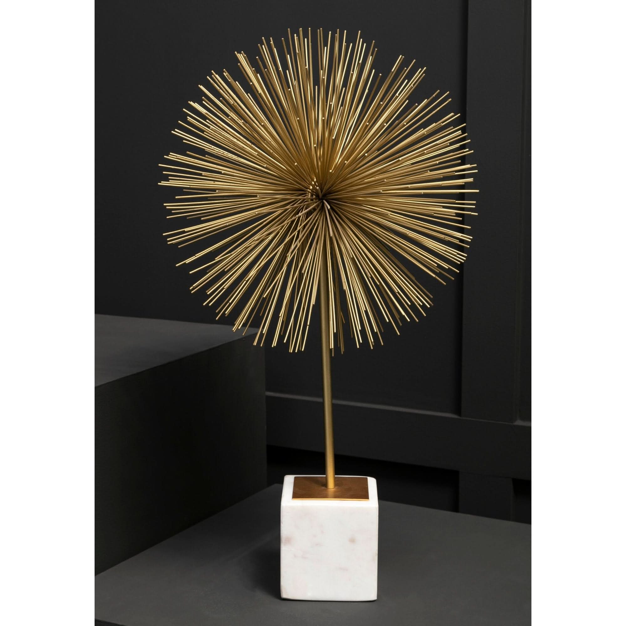 Mirano Gold Finish Starburst Sculpture   Nicholas John Interiors