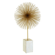 Mirano Gold Finish Starburst Sculpture   Nicholas John Interiors