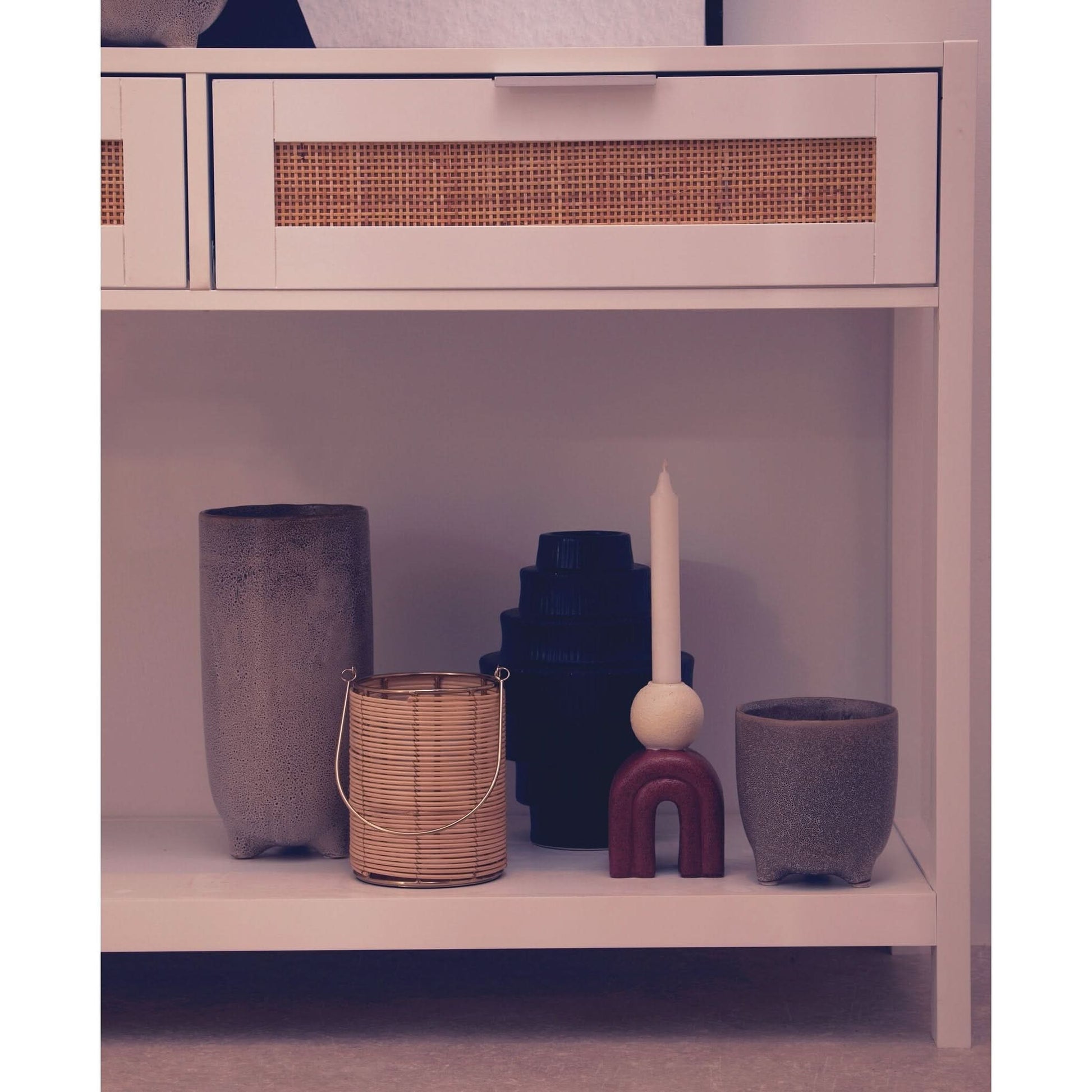 Calcita Natural Speckled Small Vase   Nicholas John Interiors