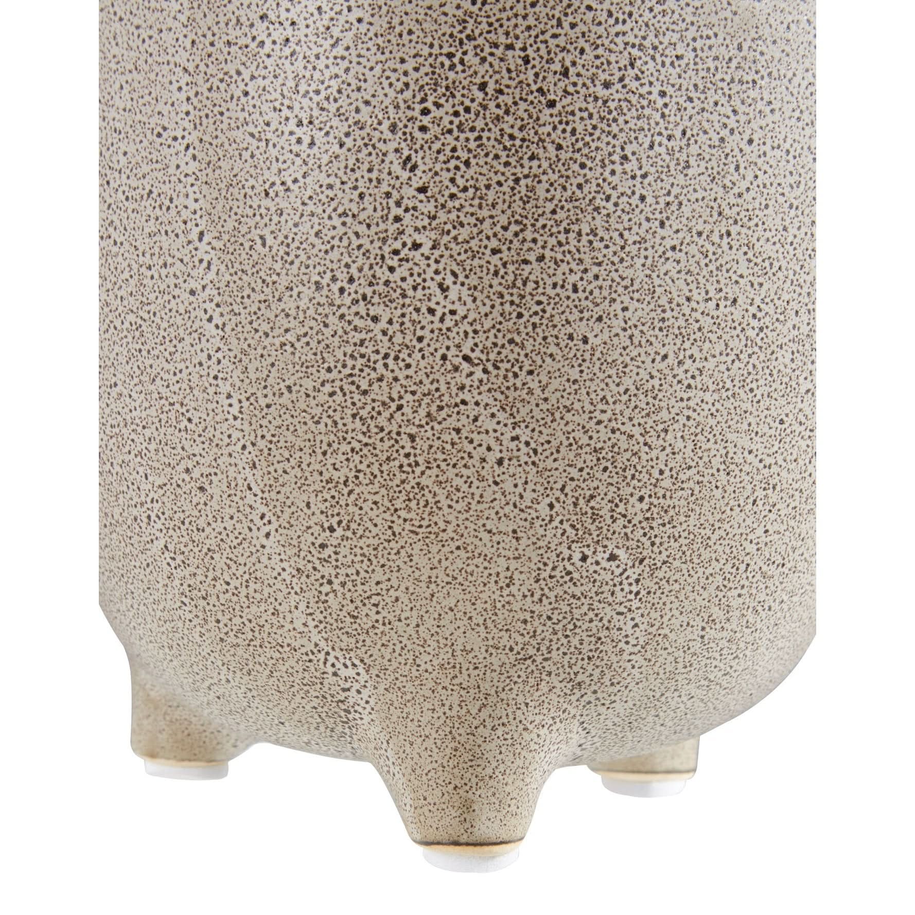 Calcita Natural Speckled Small Planter   Nicholas John Interiors
