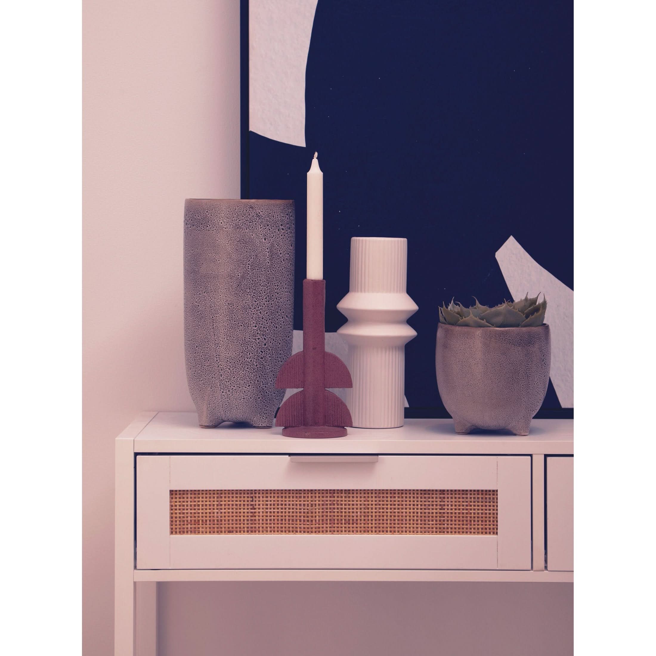 Calcita Natural Speckled Small Planter   Nicholas John Interiors