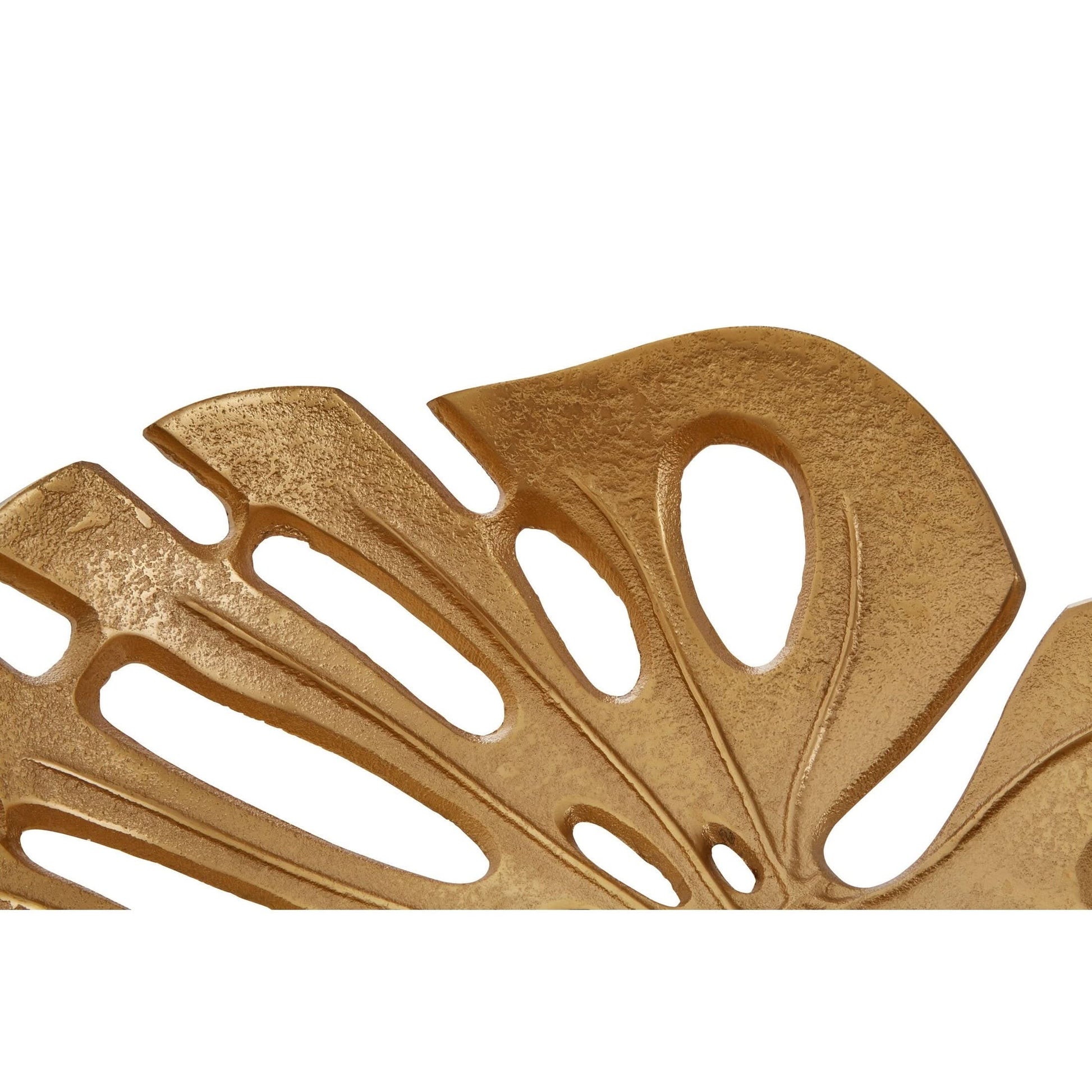 Prato Monstera Large Gold Finish Leaf Dish   Nicholas John Interiors
