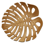 Prato Monstera Large Gold Finish Leaf Dish   Nicholas John Interiors