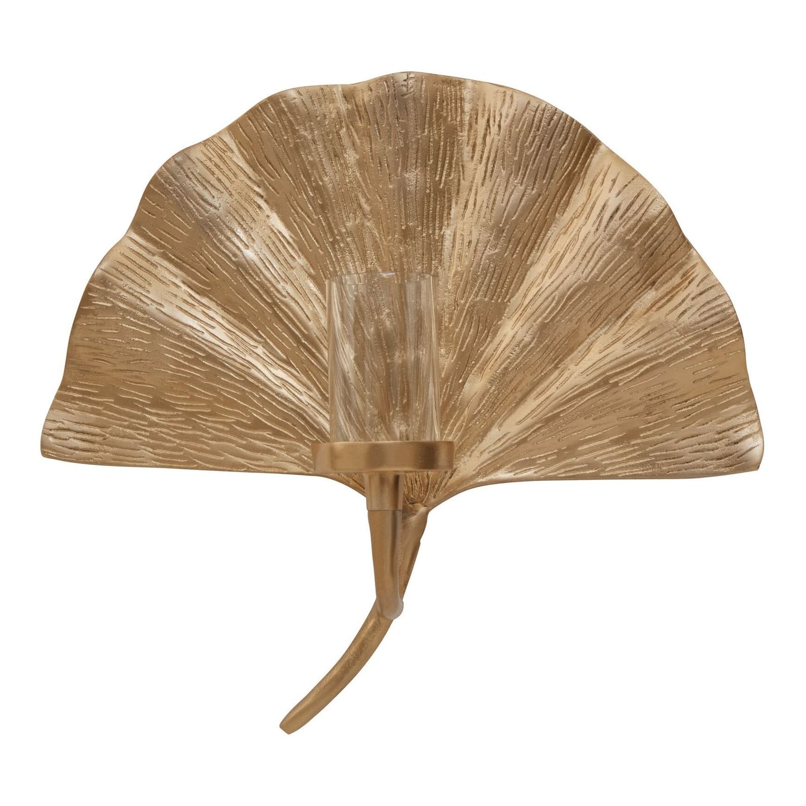 Prato Ginkgo Medium Wall Sconce Candle Holder   Nicholas John Interiors