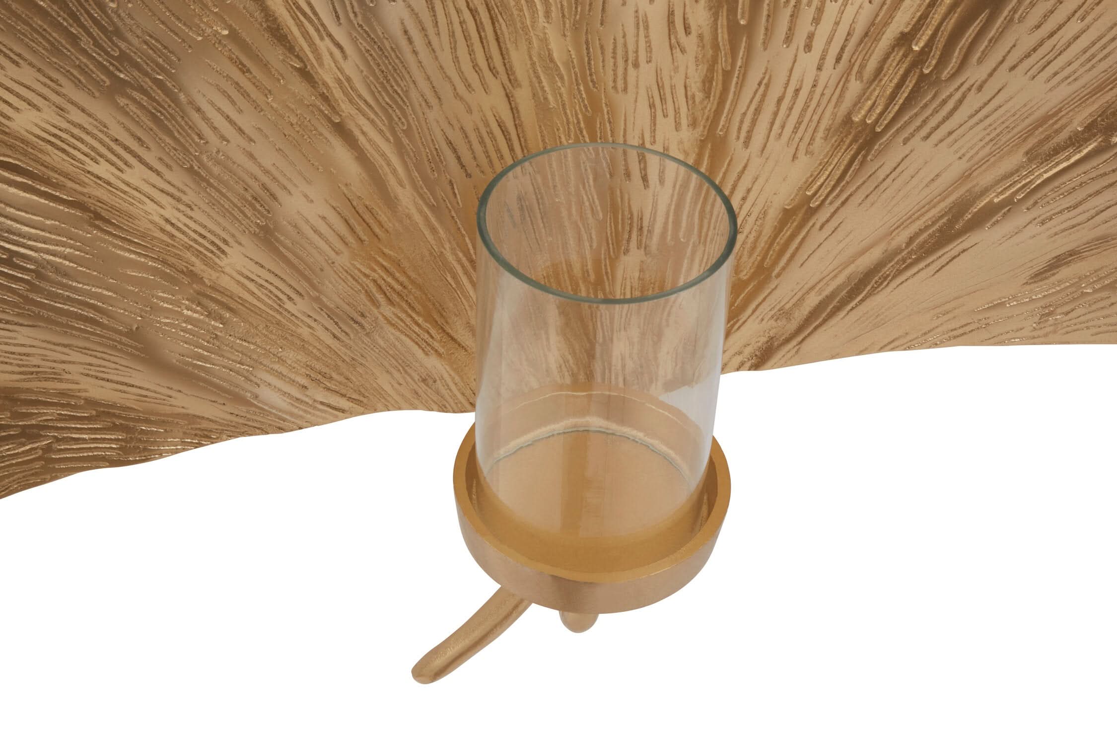 Prato Ginkgo Large Wall Sconce Candle Holder   Nicholas John Interiors