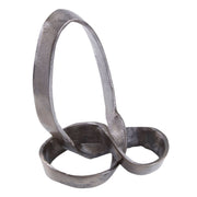 Prato Silver Nickel Finish Knot Sculpture   Nicholas John Interiors