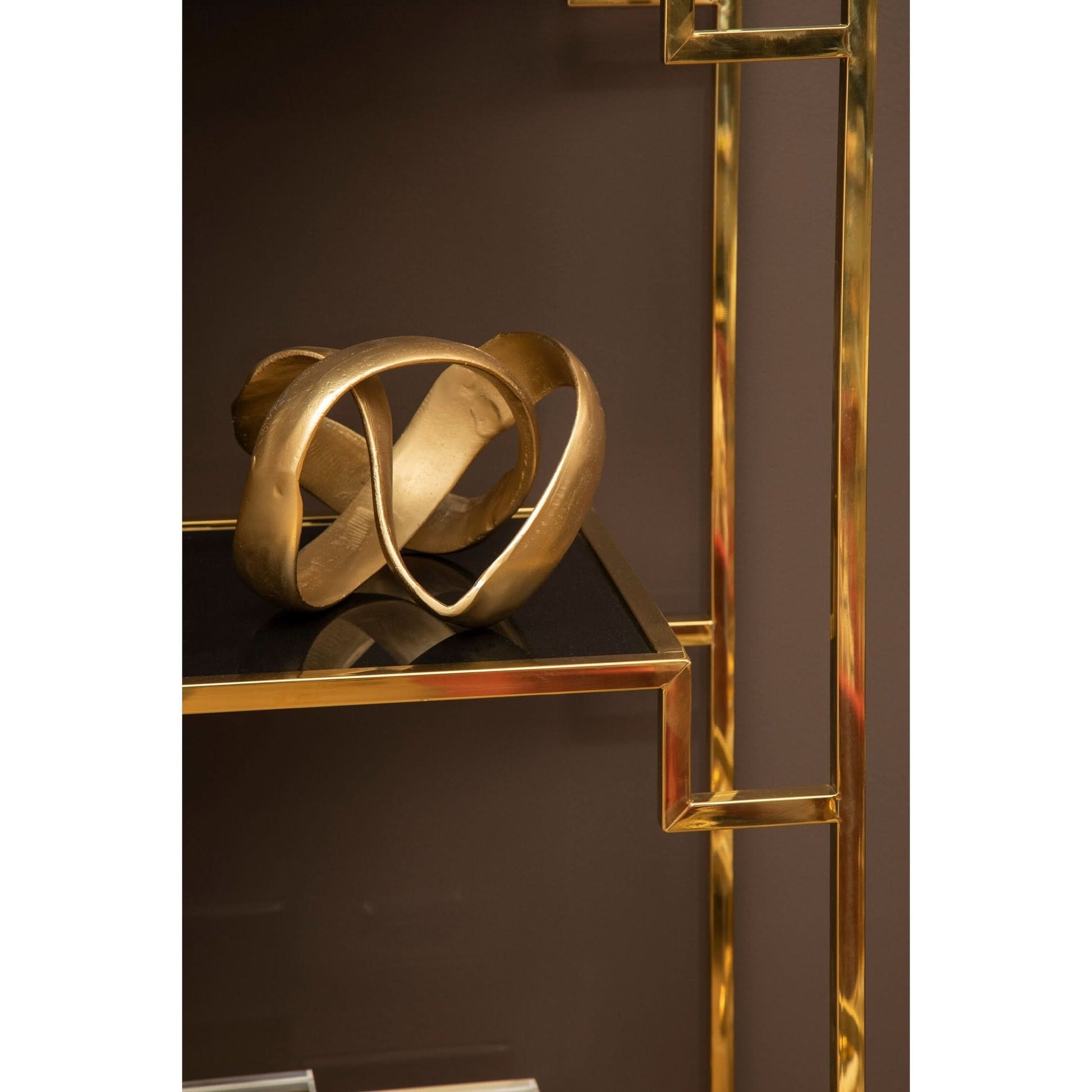 Prato Gold Finish Knot Sculpture   Nicholas John Interiors