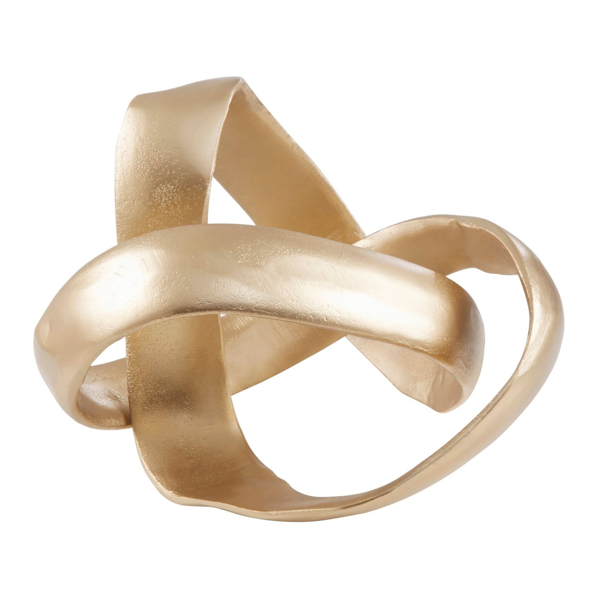 Prato Gold Finish Knot Sculpture   Nicholas John Interiors