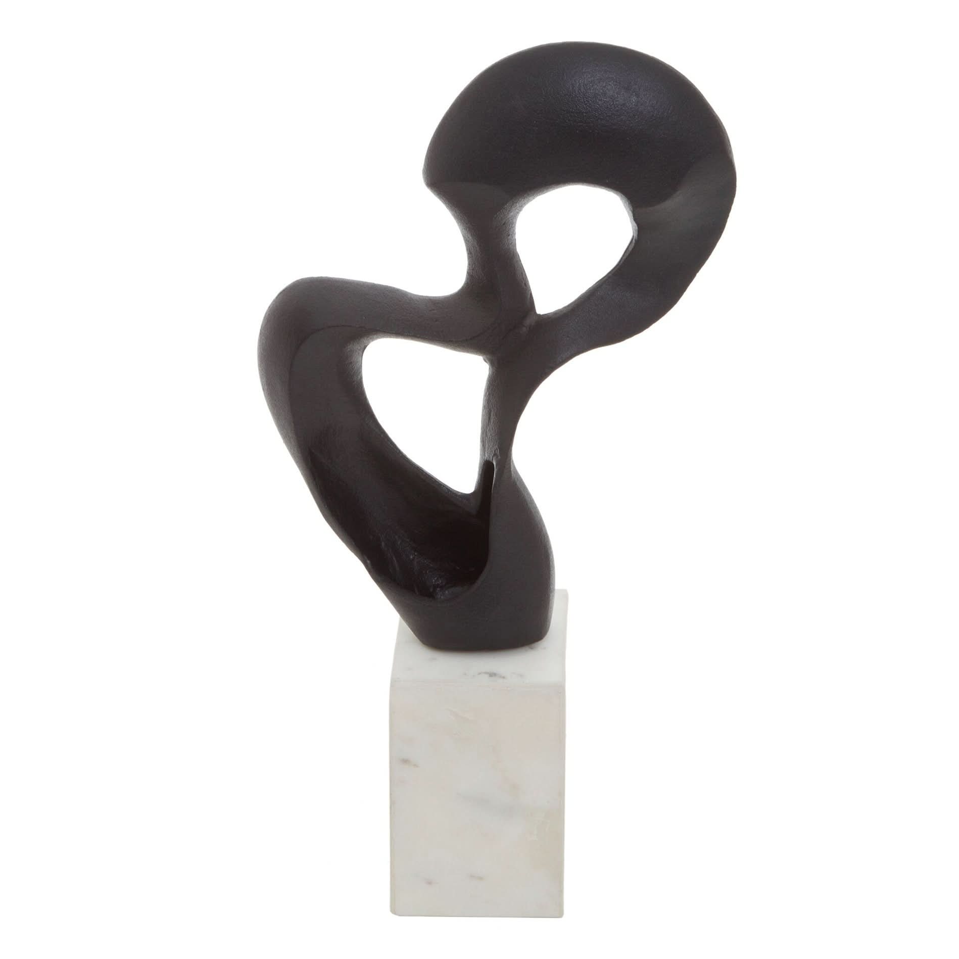 Mirano Black Finish Knot Sculpture   Nicholas John Interiors