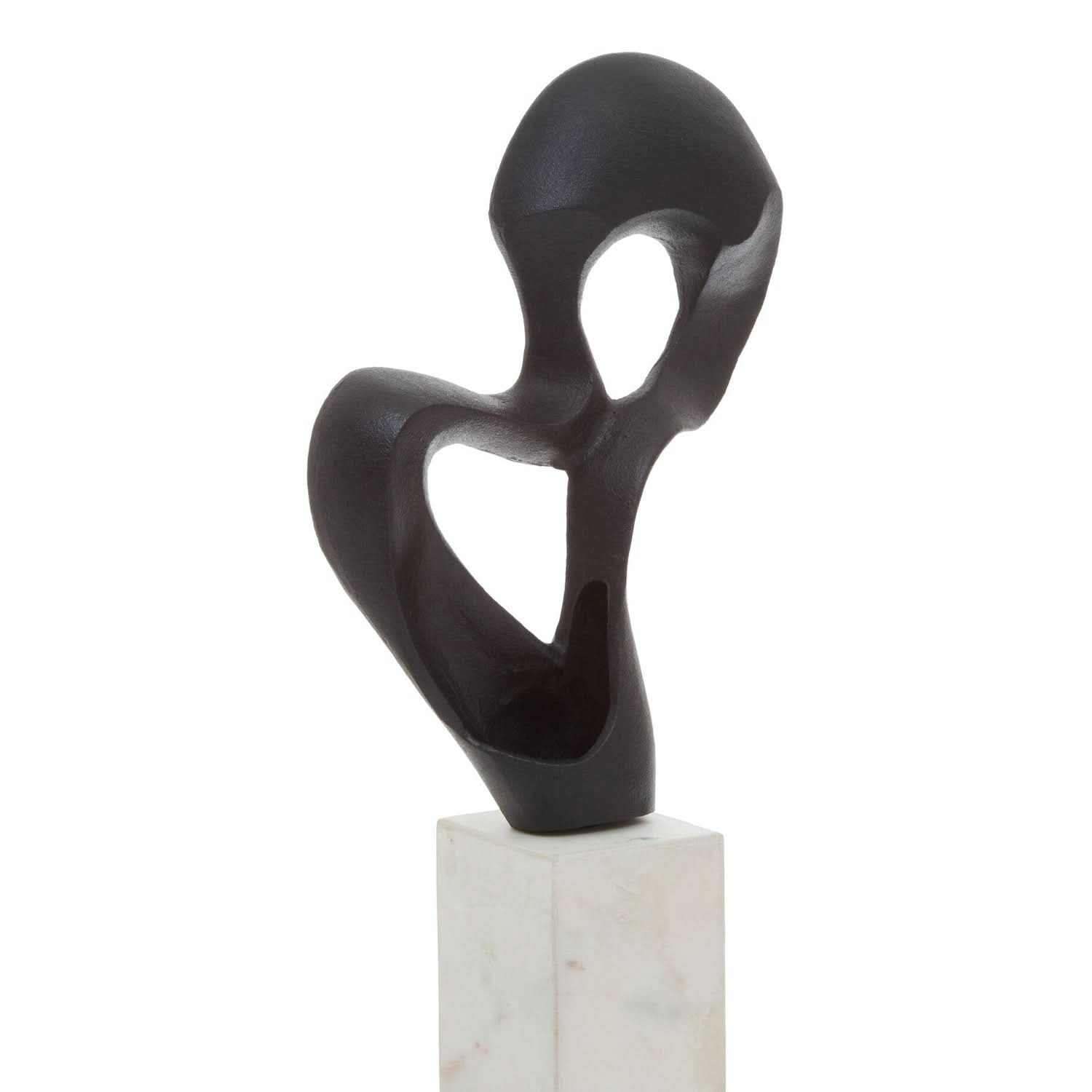 Mirano Black Finish Knot Sculpture   Nicholas John Interiors