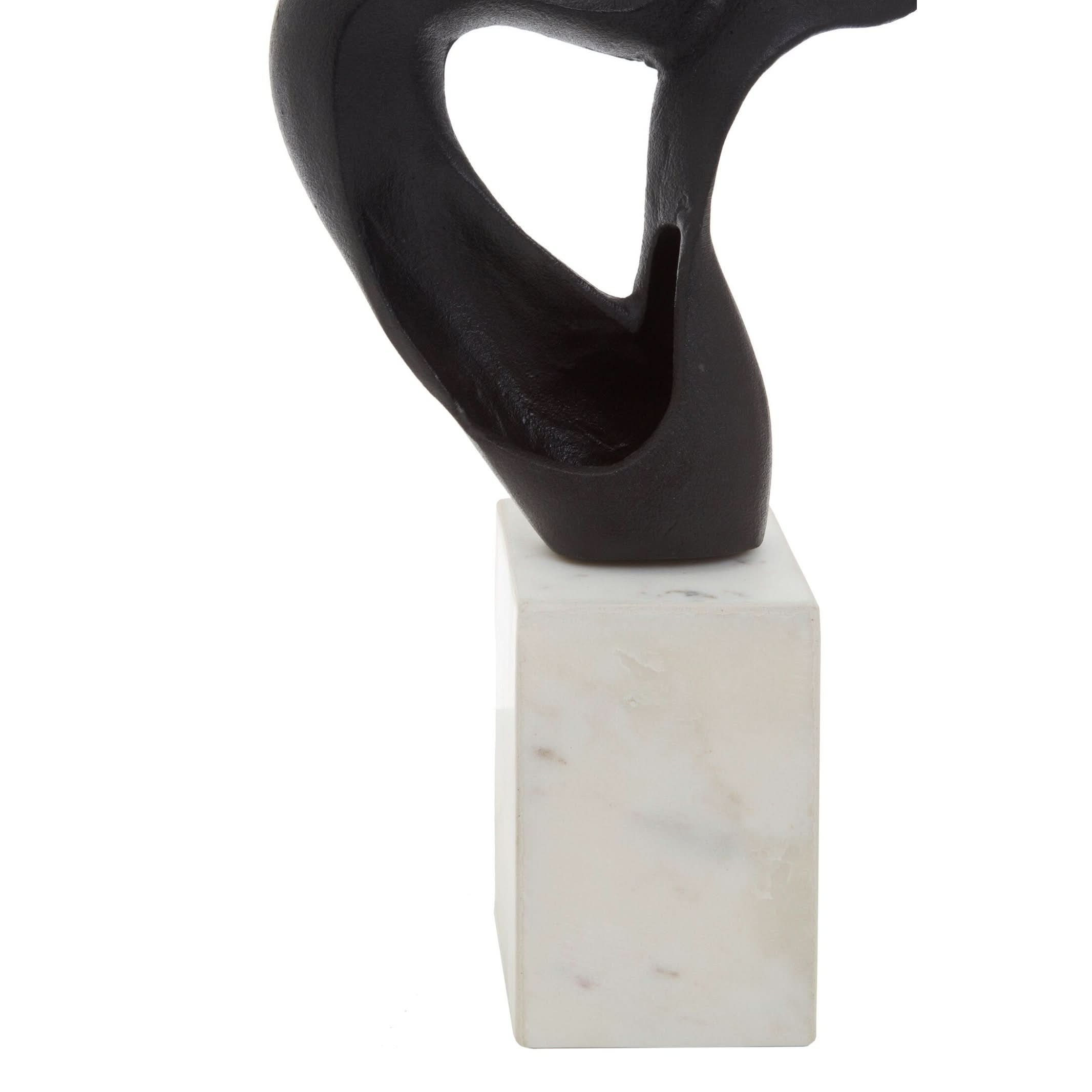 Mirano Black Finish Knot Sculpture   Nicholas John Interiors