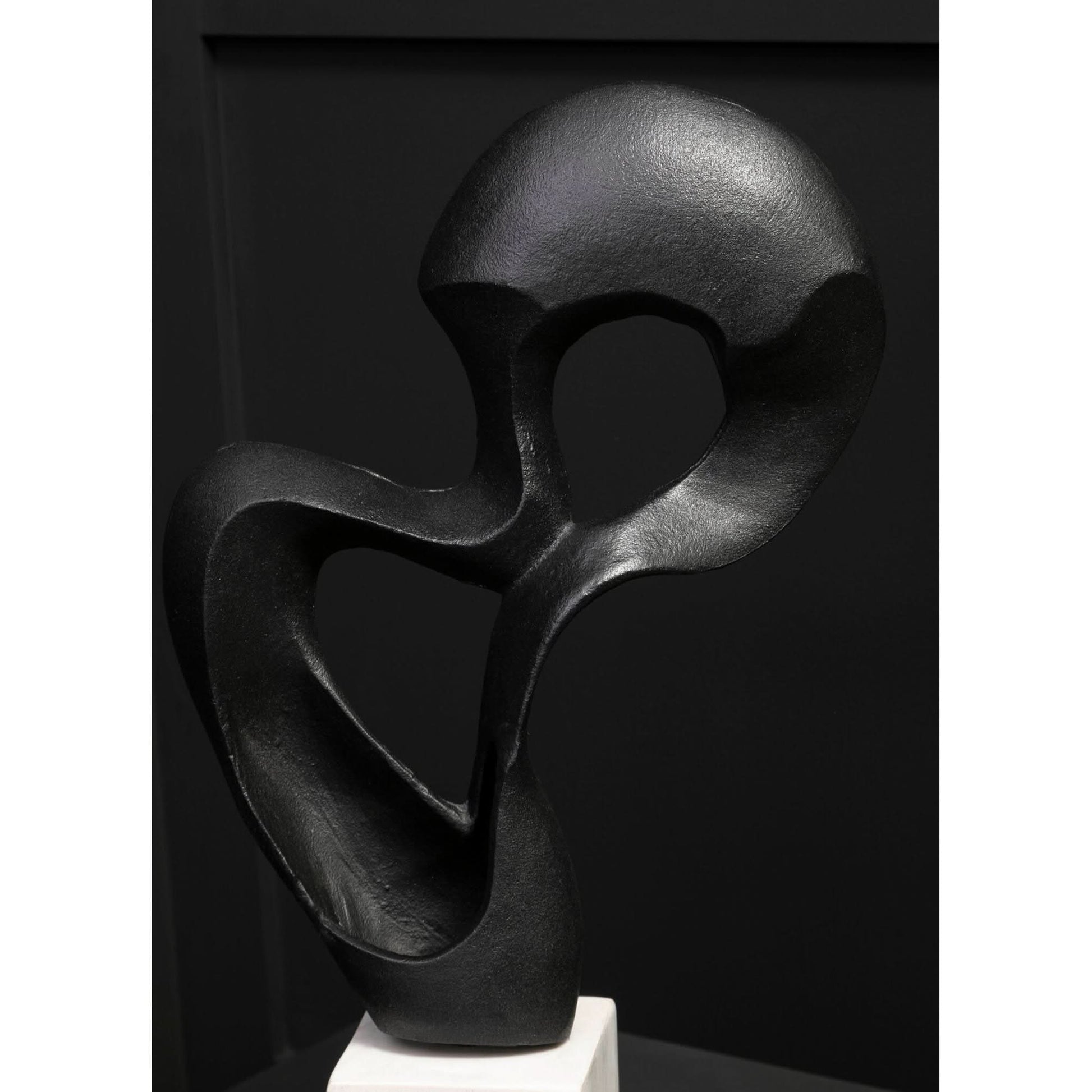 Mirano Black Finish Knot Sculpture   Nicholas John Interiors