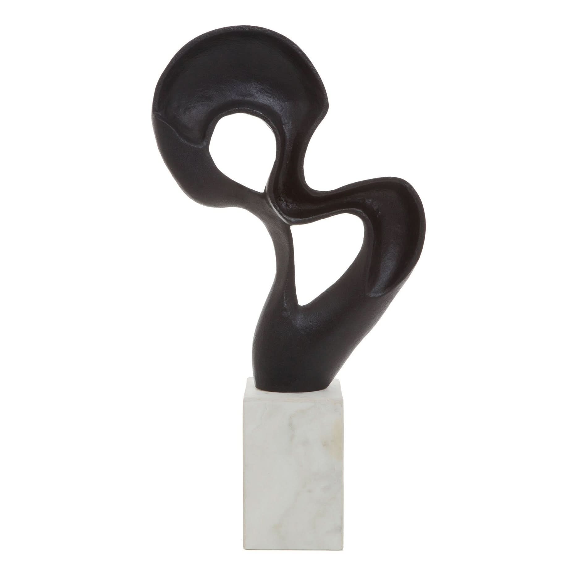 Mirano Black Finish Knot Sculpture   Nicholas John Interiors