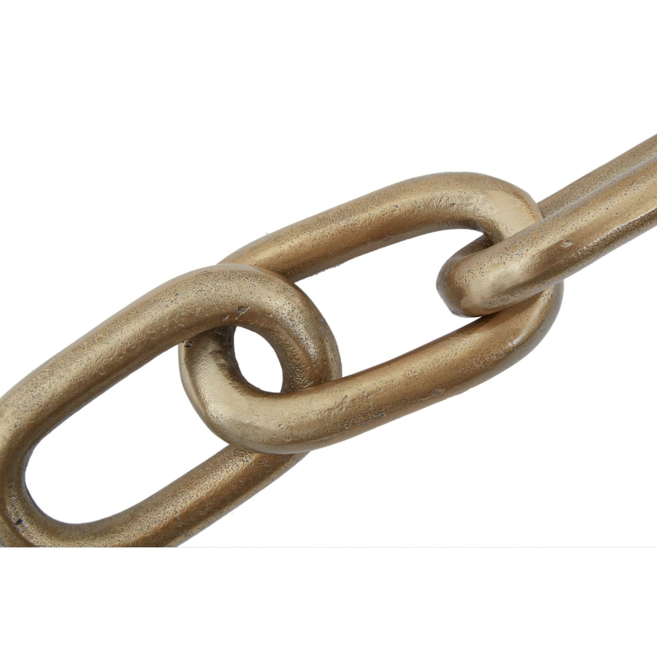 Prato Small Gold Aluminium Chain Sculpture   Nicholas John Interiors