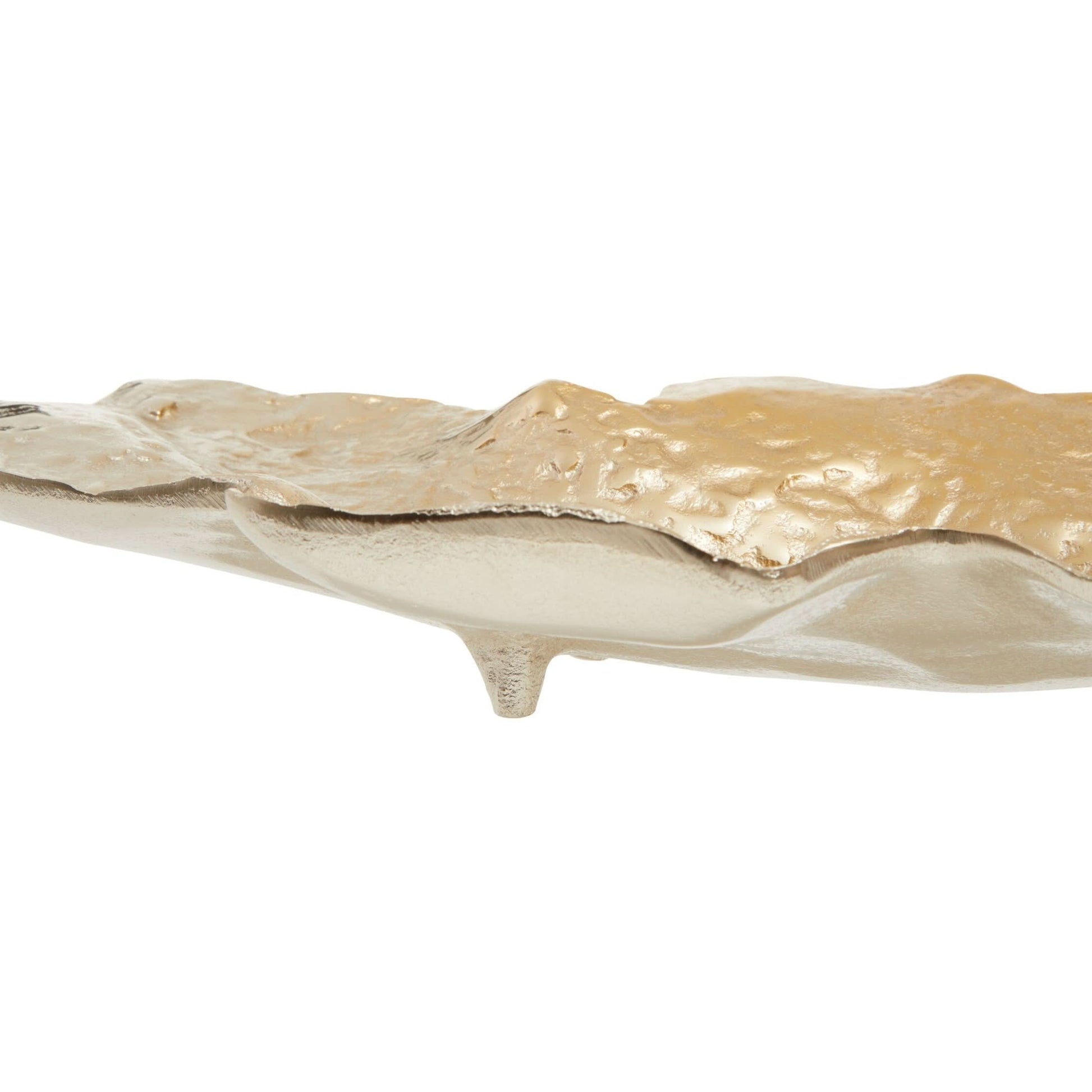 Dion Large Ombre Silver and Gold Finish Dish   Nicholas John Interiors