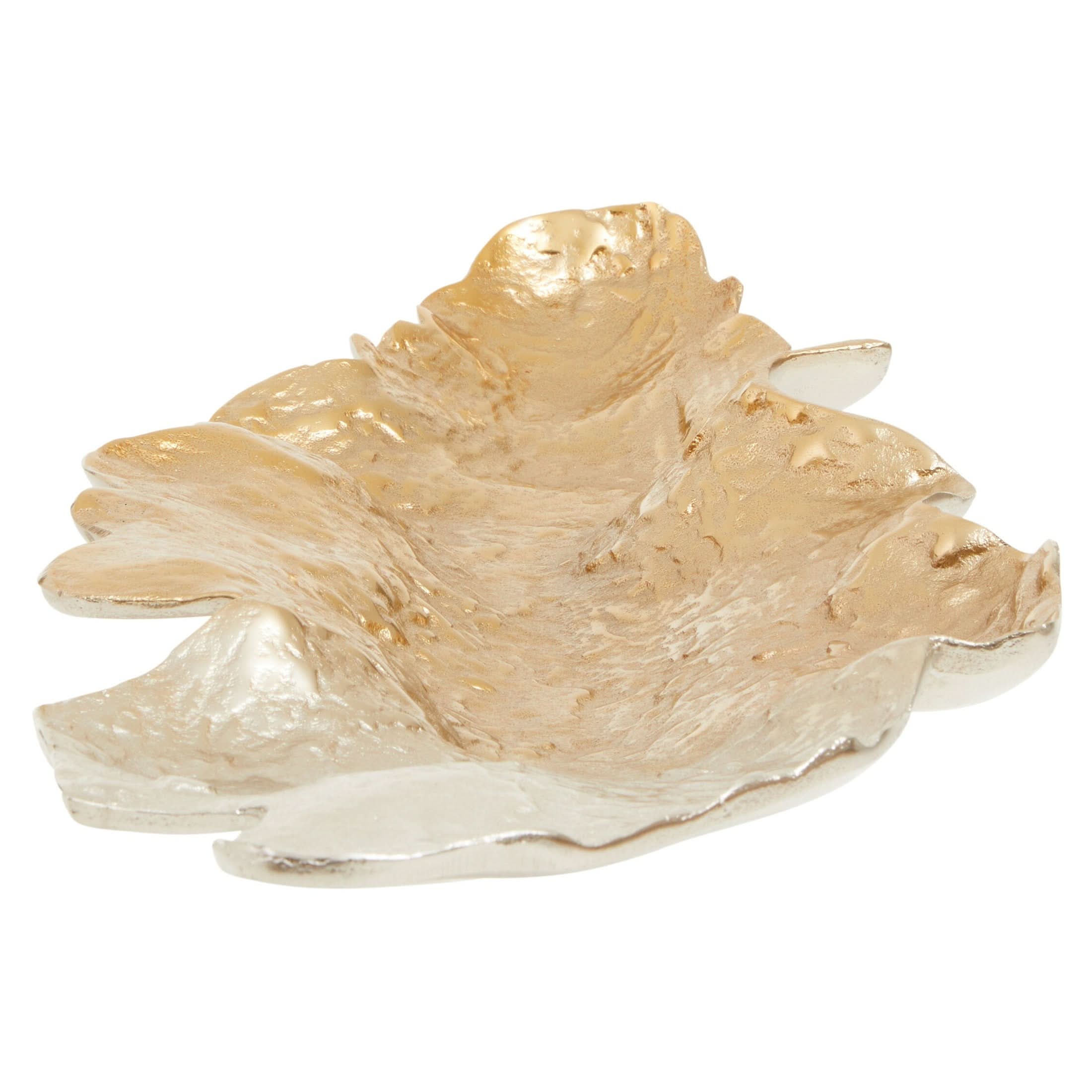 Dion Large Ombre Silver and Gold Finish Dish   Nicholas John Interiors