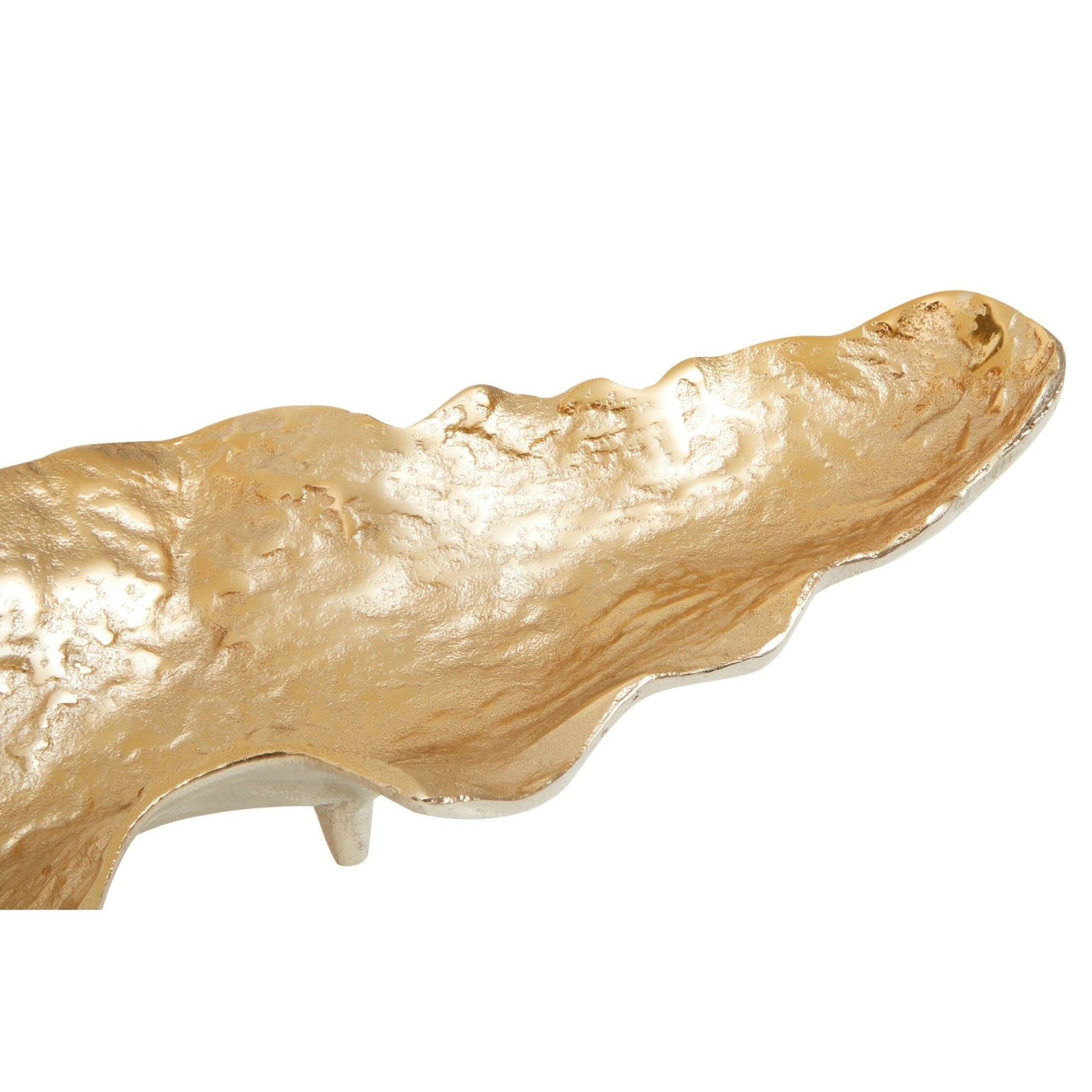 Dion Large Ombre Silver and Gold Finish Dish   Nicholas John Interiors