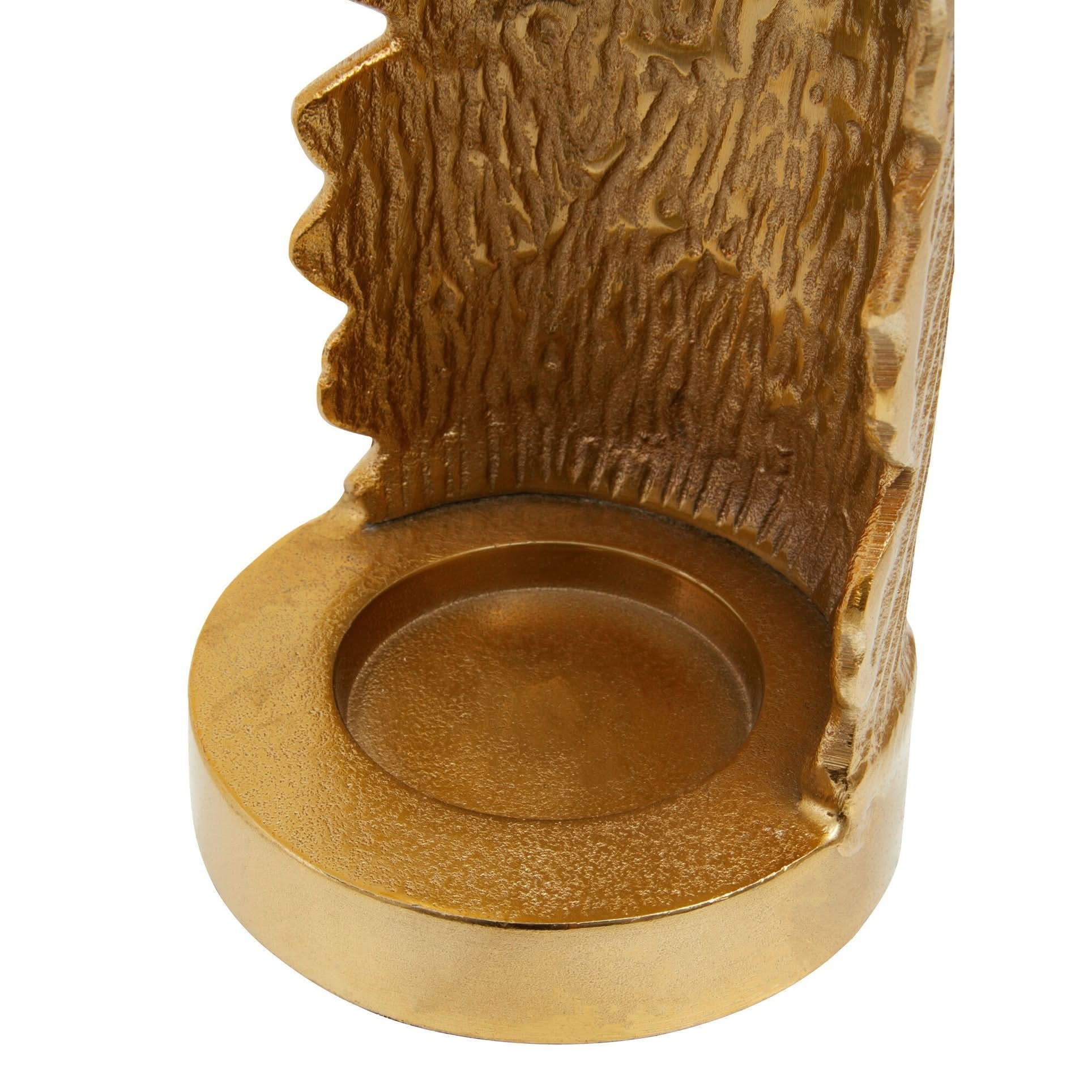Dion Small Ombre Silver and Gold Finish Candle Holder   Nicholas John Interiors
