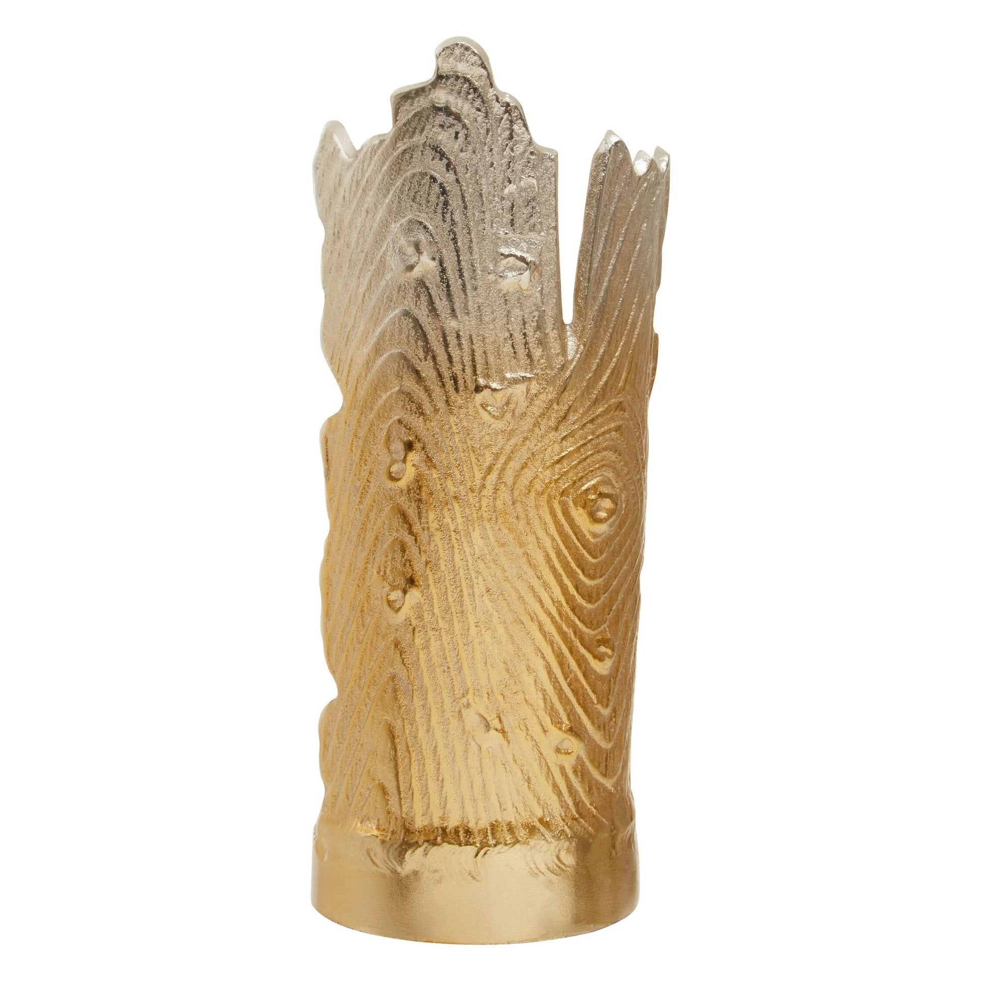 Dion Small Ombre Silver and Gold Finish Candle Holder   Nicholas John Interiors