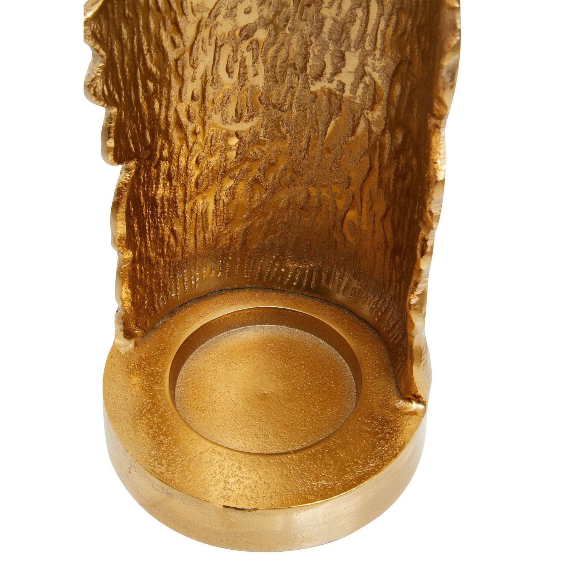 Dion Large Ombre Silver and Gold Finish Candle Holder   Nicholas John Interiors