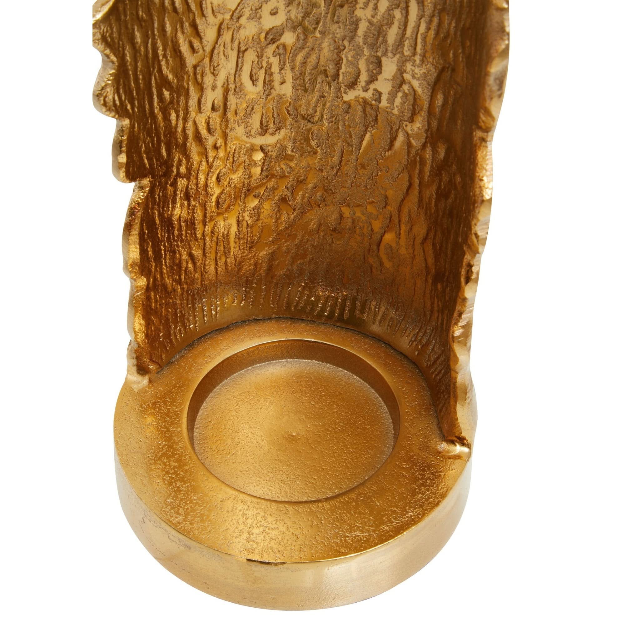 Dion Large Ombre Silver and Gold Finish Candle Holder   Nicholas John Interiors