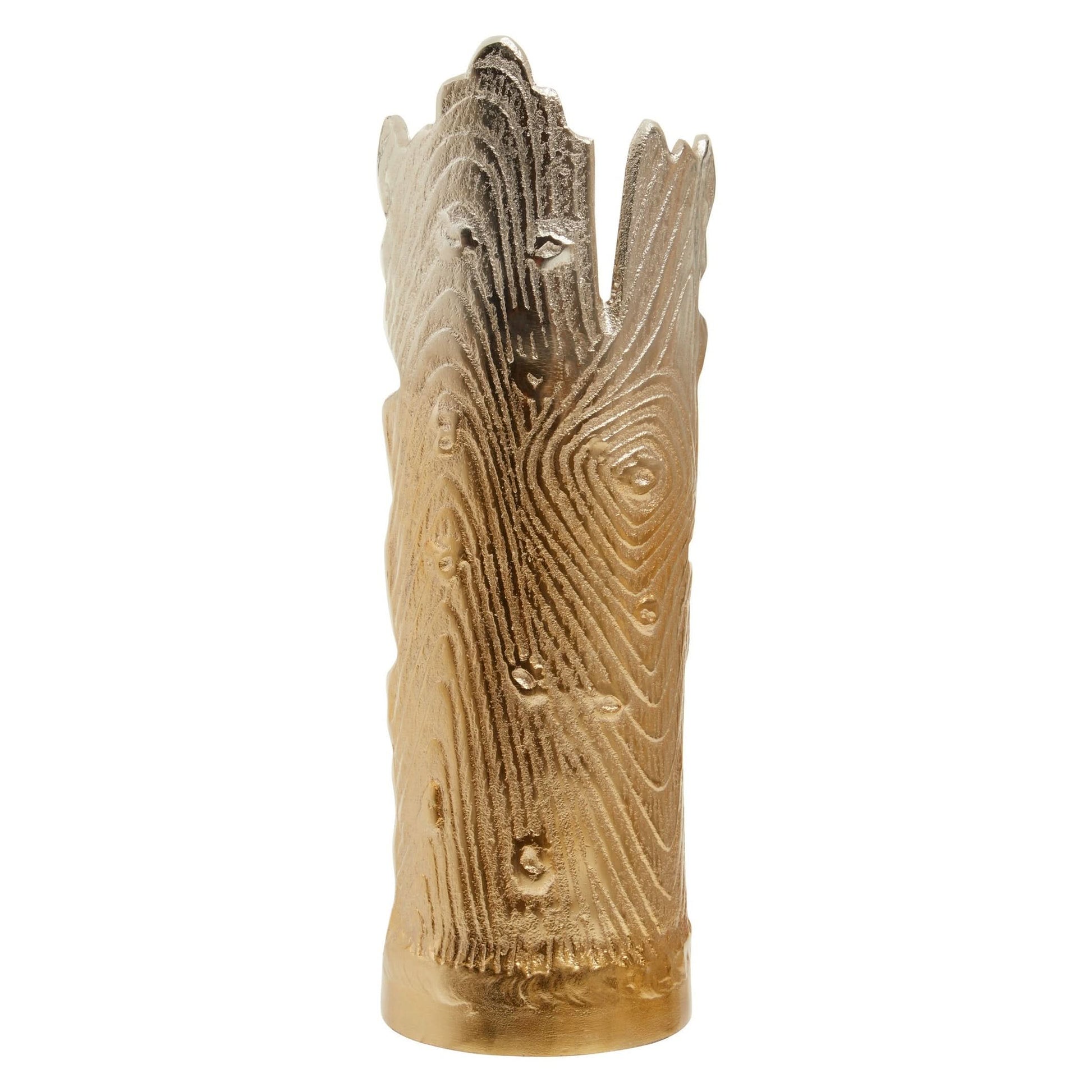 Dion Large Ombre Silver and Gold Finish Candle Holder   Nicholas John Interiors