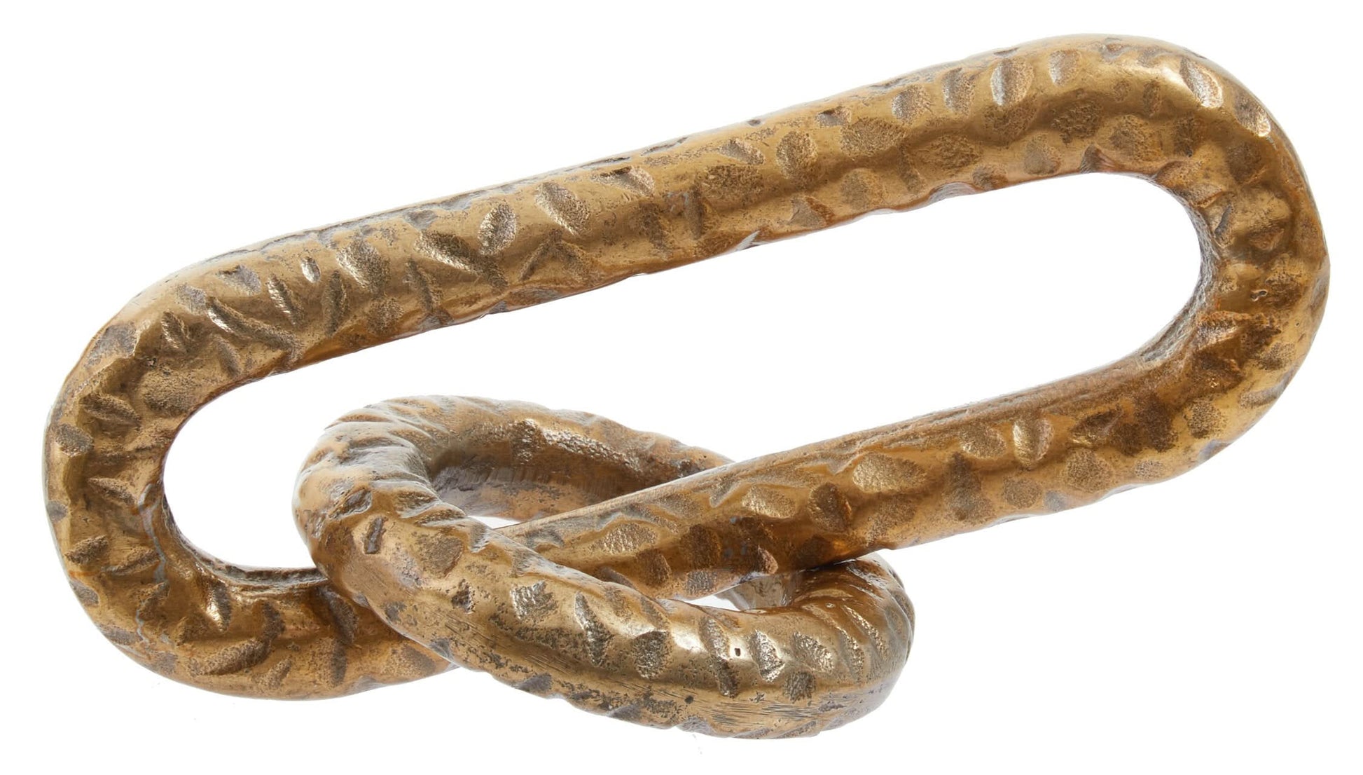 Prato Hammered Gold Chain Sculpture   Nicholas John Interiors