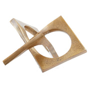Prato Gold Finish Sculpture   Nicholas John Interiors
