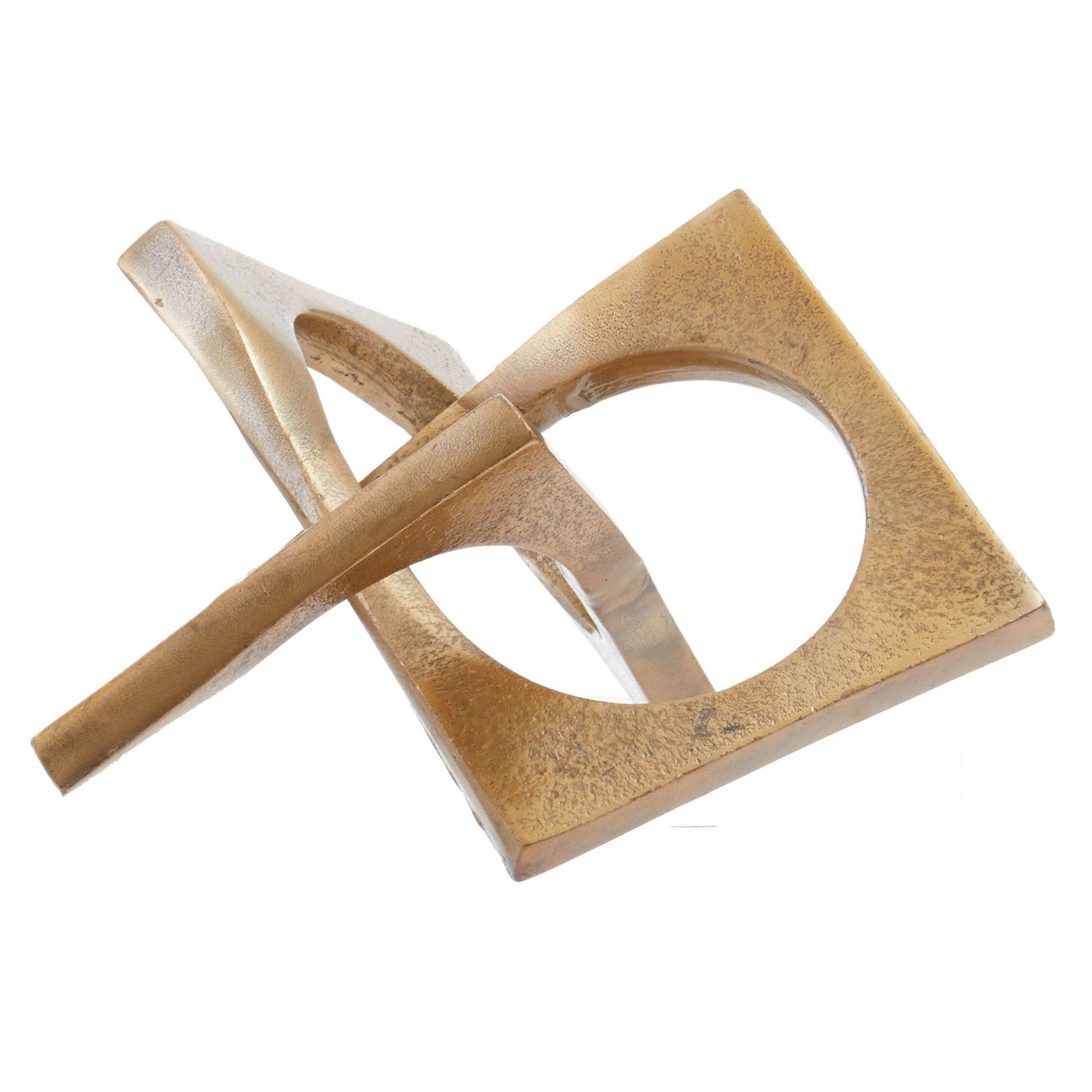 Prato Gold Finish Sculpture   Nicholas John Interiors