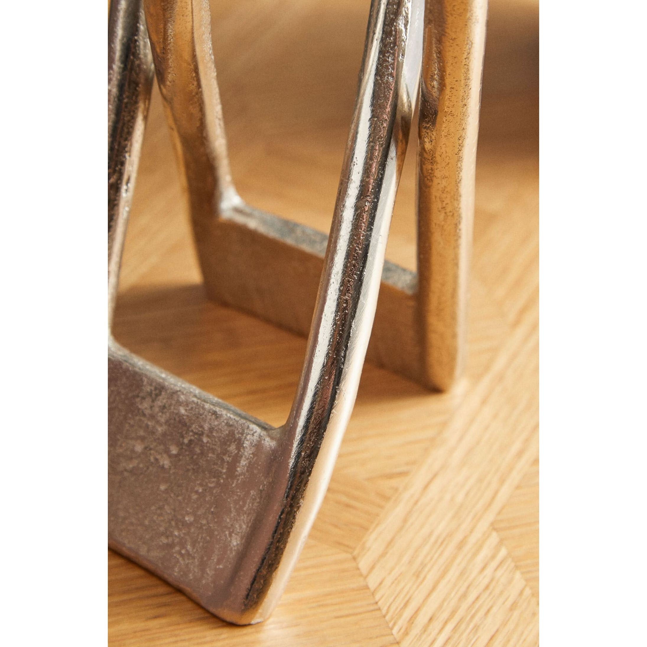 Prato Large Nickel Finish Sculpture   Nicholas John Interiors