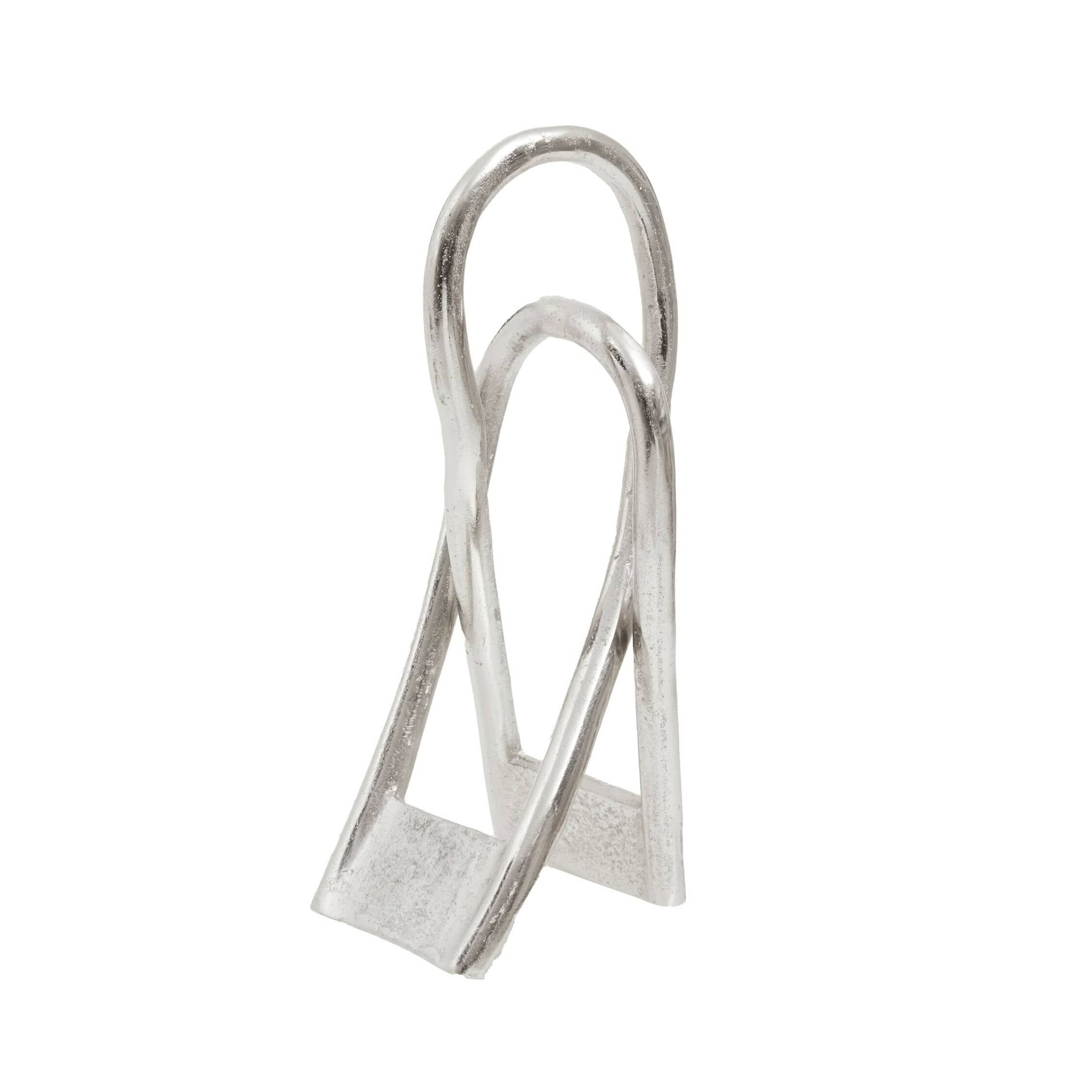 Prato Large Nickel Finish Sculpture   Nicholas John Interiors