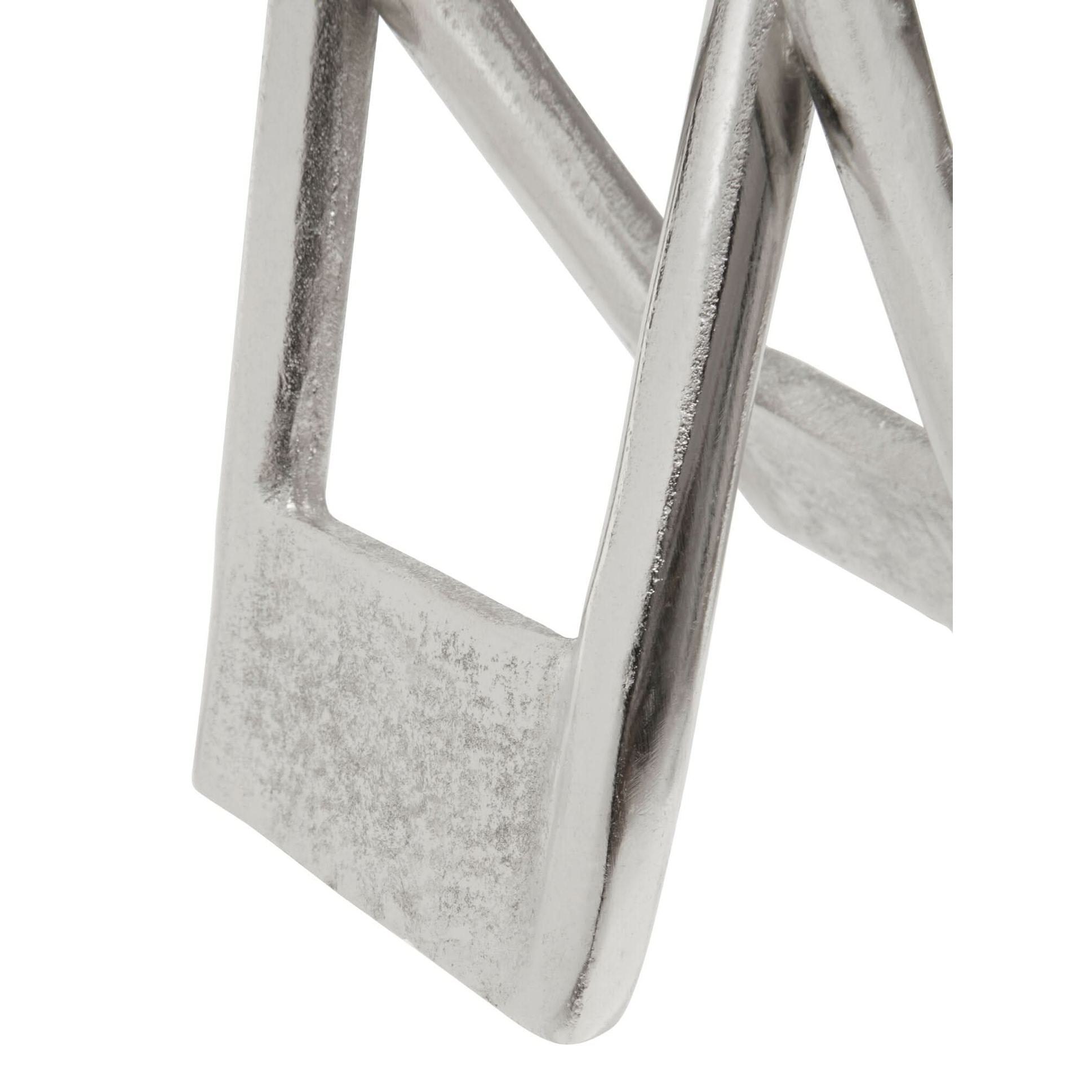 Prato Large Nickel Finish Sculpture   Nicholas John Interiors