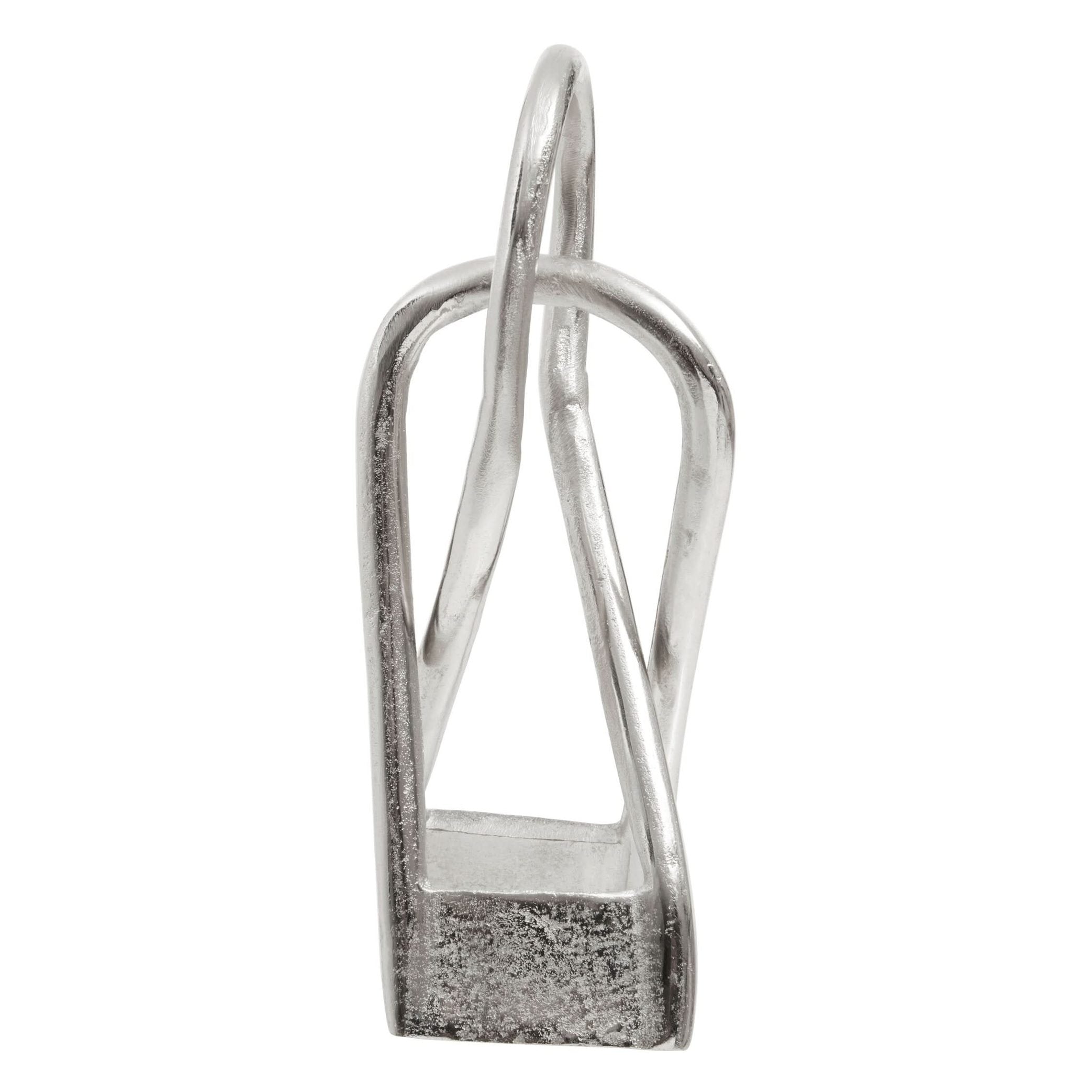 Prato Large Nickel Finish Sculpture   Nicholas John Interiors