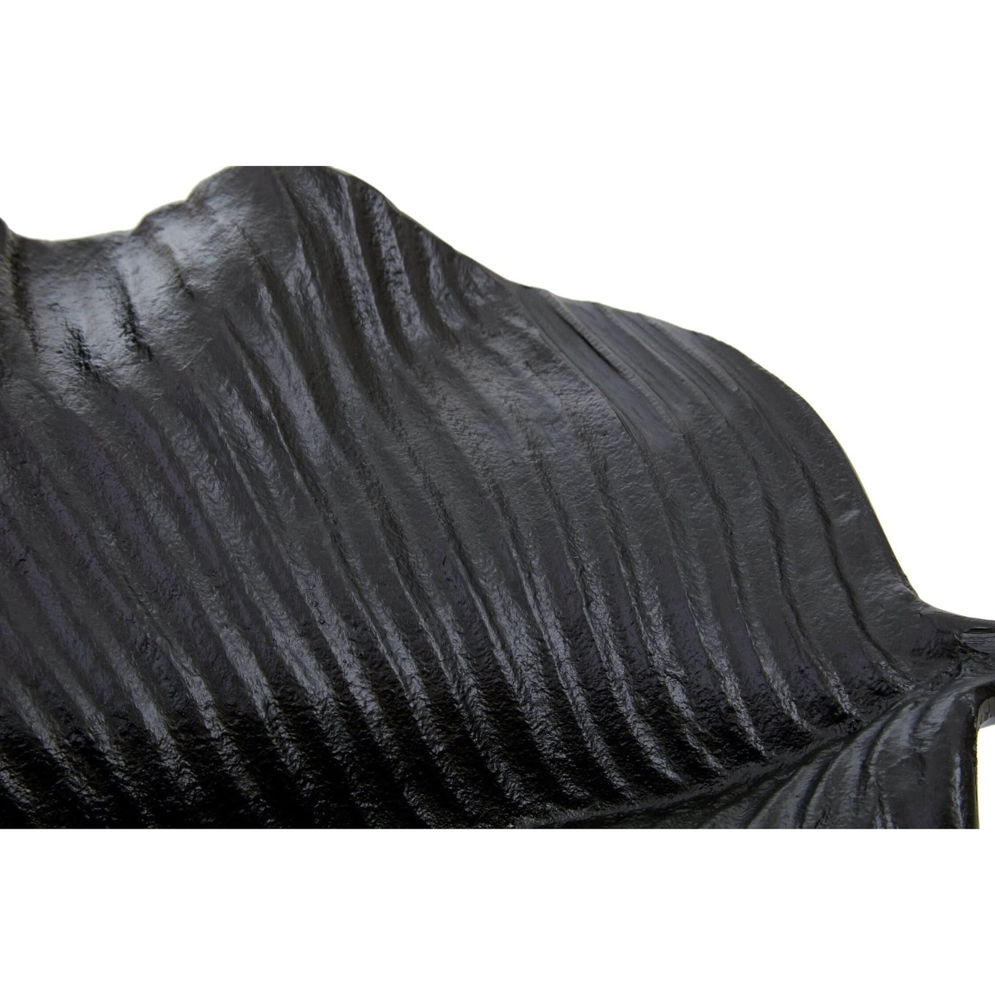 Prato Black Finish Leaf Dish   Nicholas John Interiors
