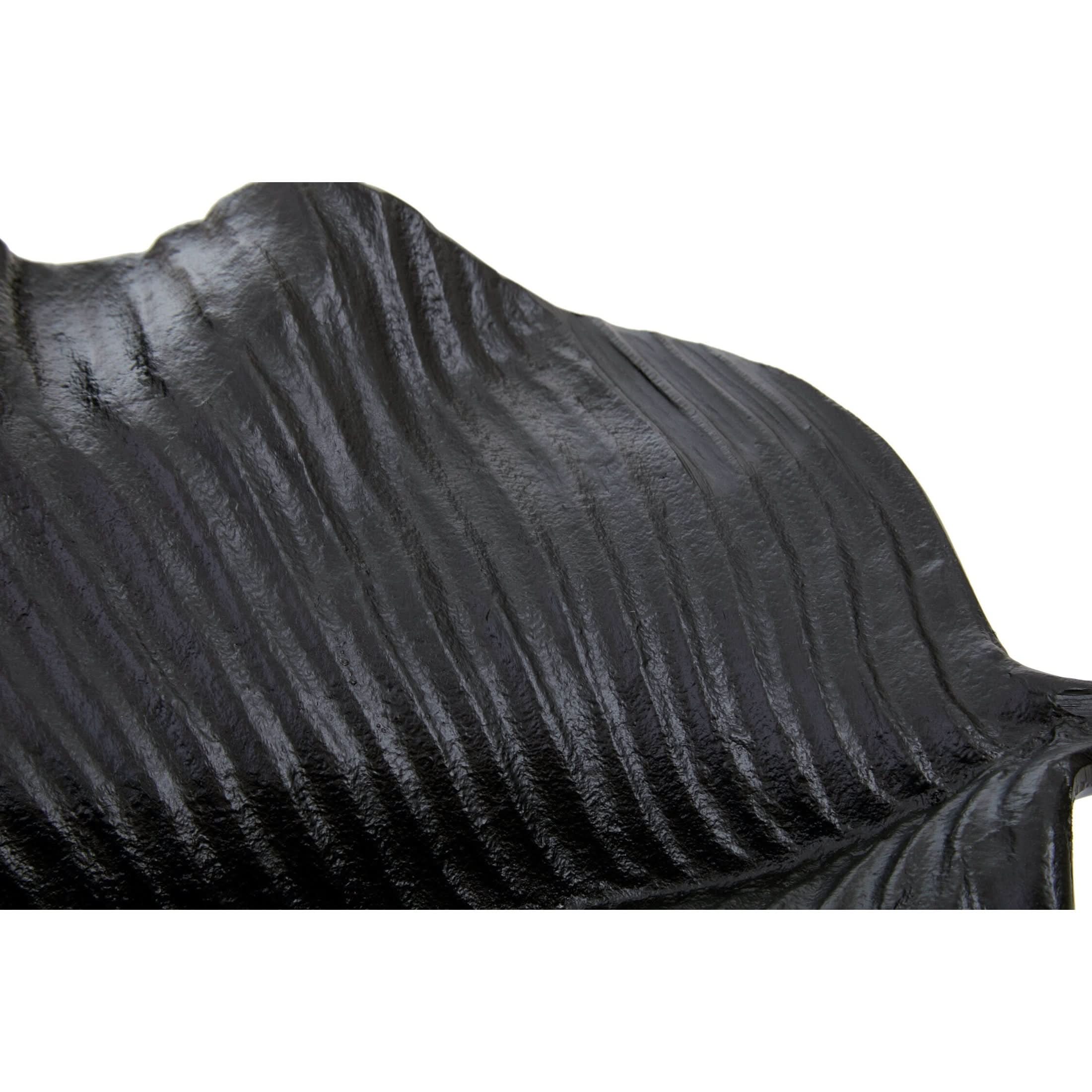 Prato Black Finish Leaf Dish   Nicholas John Interiors
