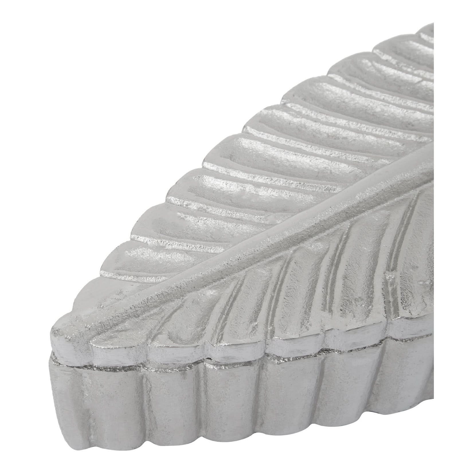 Prato Silver Finish Plume Box   Nicholas John Interiors