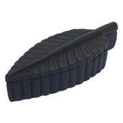 Prato Black Finish Plume Box   Nicholas John Interiors
