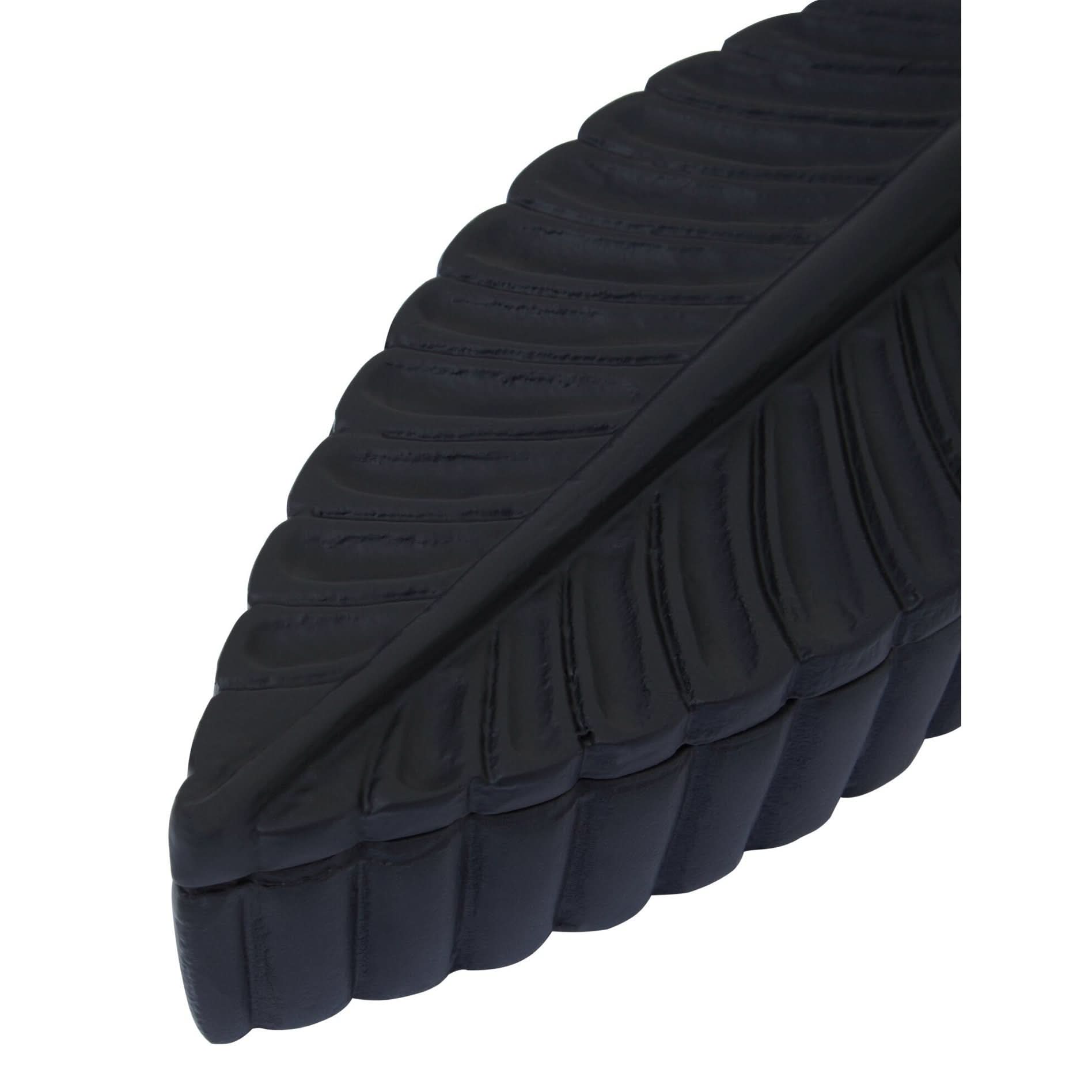 Prato Black Finish Plume Box   Nicholas John Interiors