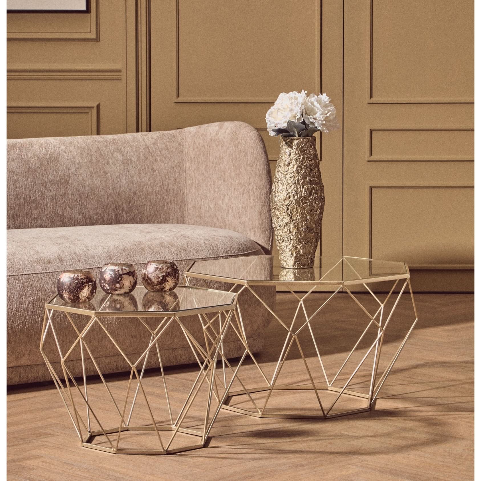 Garan Set of 3 Brown Marble Effect Tealight Holders   Nicholas John Interiors