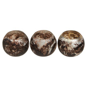 Garan Set of 3 Brown Marble Effect Tealight Holders   Nicholas John Interiors