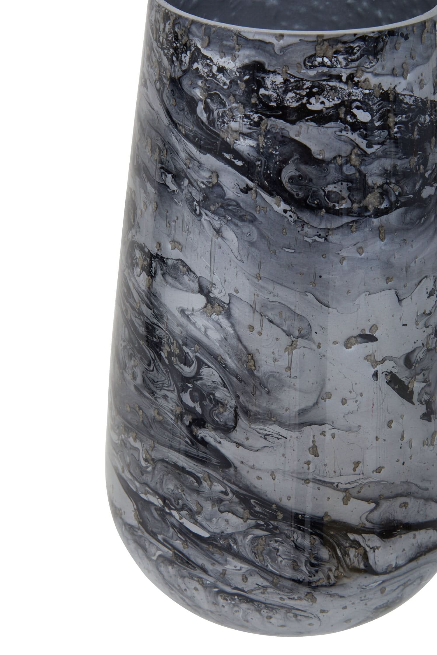 Garan Grey Marble Effect Large Vase   Nicholas John Interiors