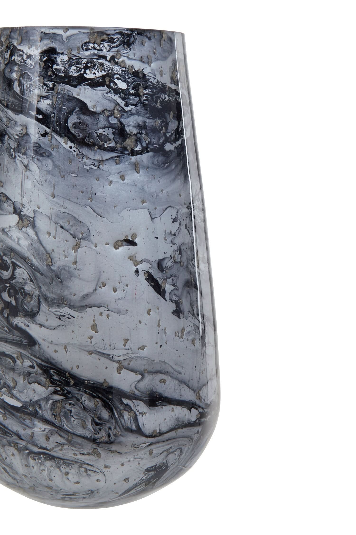 Garan Grey Marble Effect Large Vase   Nicholas John Interiors