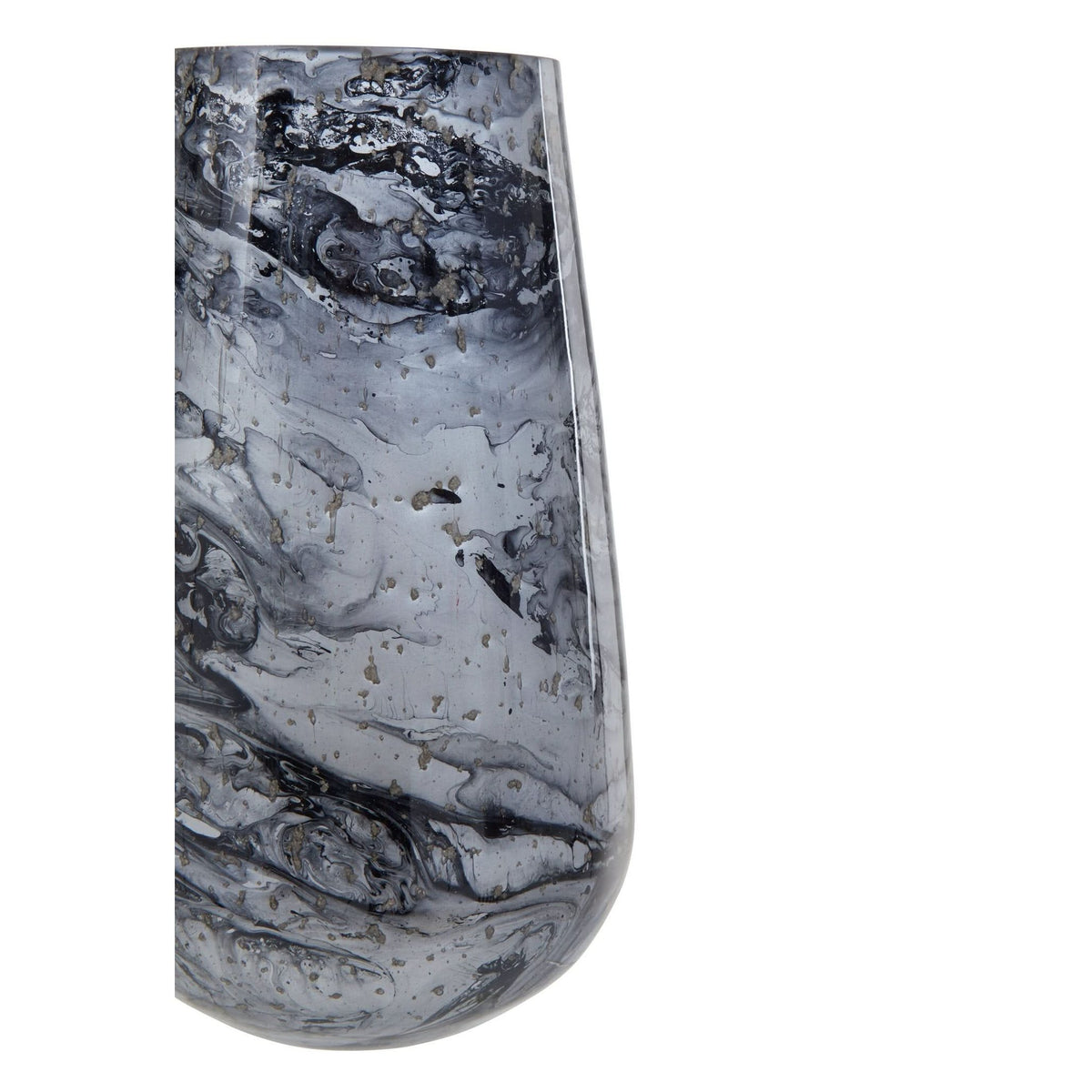 Garan Grey Marble Effect Large Vase   Nicholas John Interiors