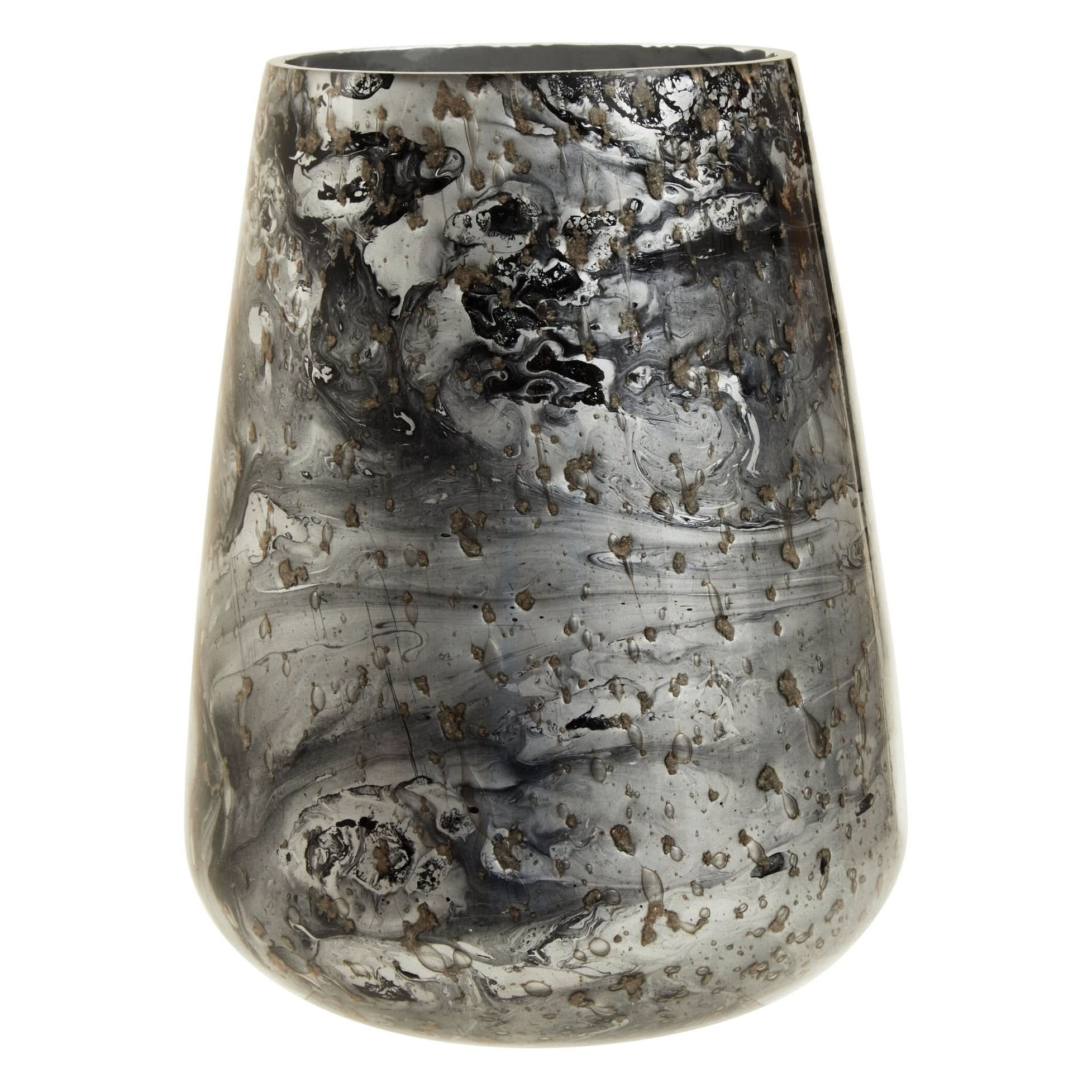 Garan Grey Marble Effect Small Vase   Nicholas John Interiors