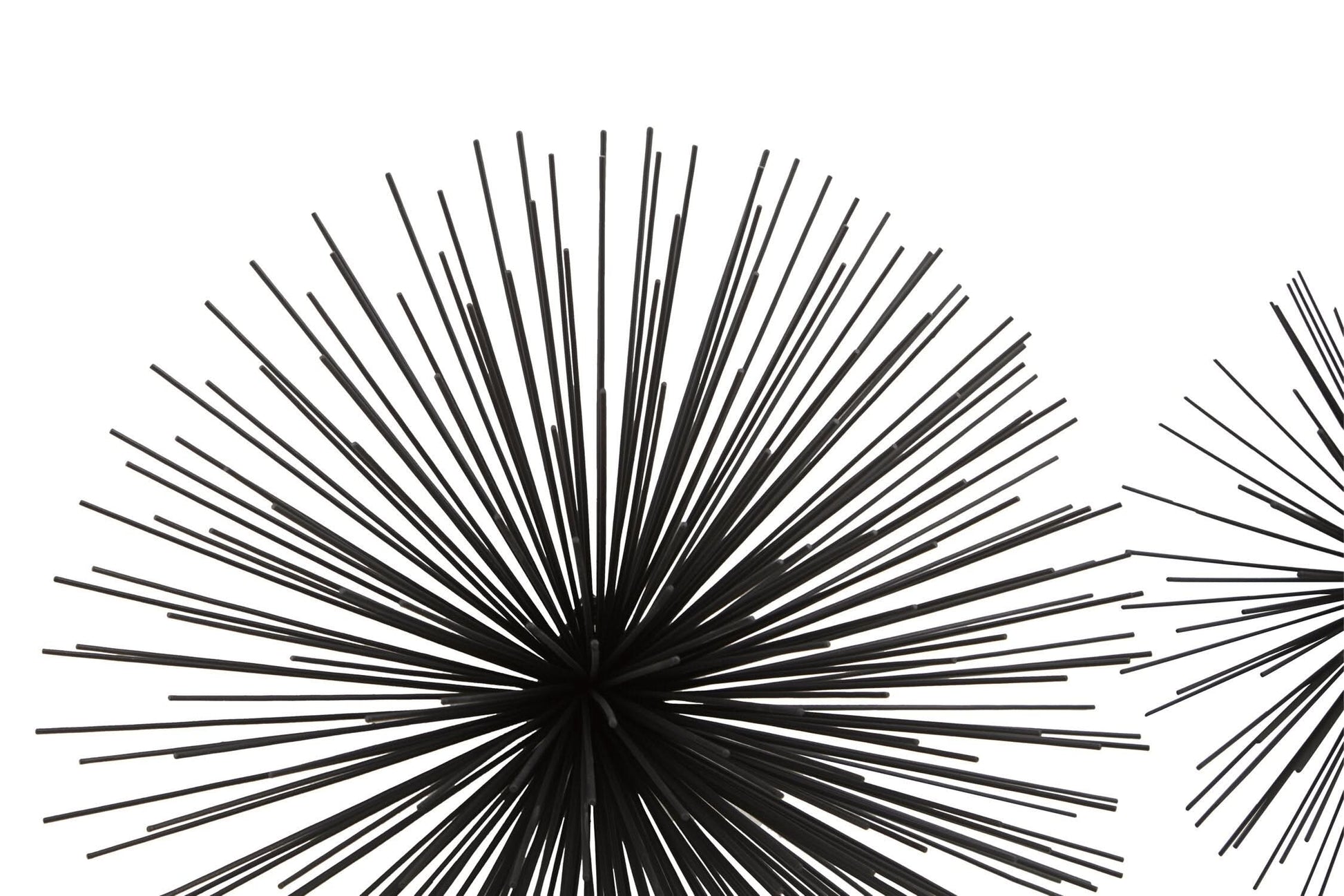 Mirano Set of 3 Black Finish Starburst Wall Decor   Nicholas John Interiors