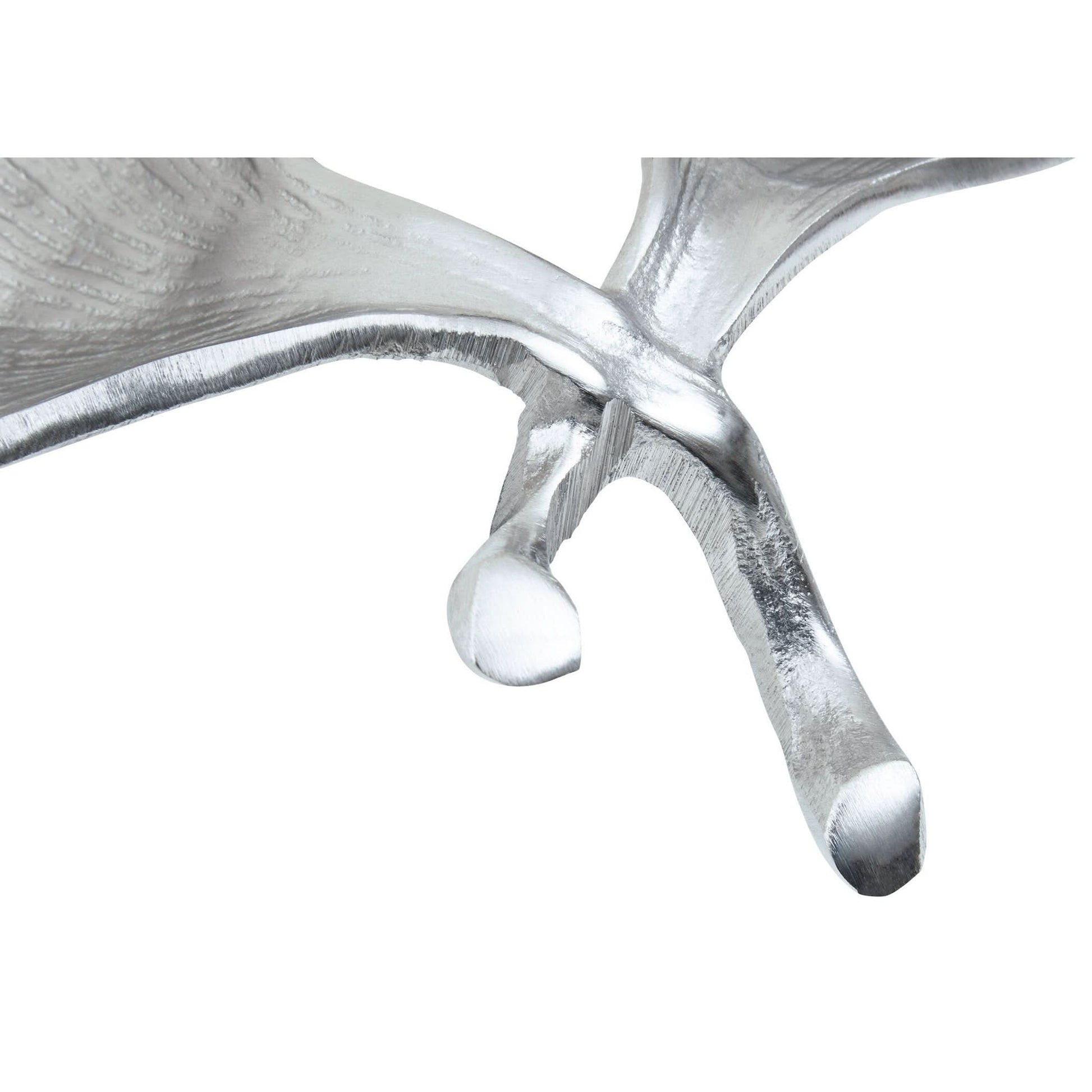 Prato Ginkgo Silver Finish Dish   Nicholas John Interiors