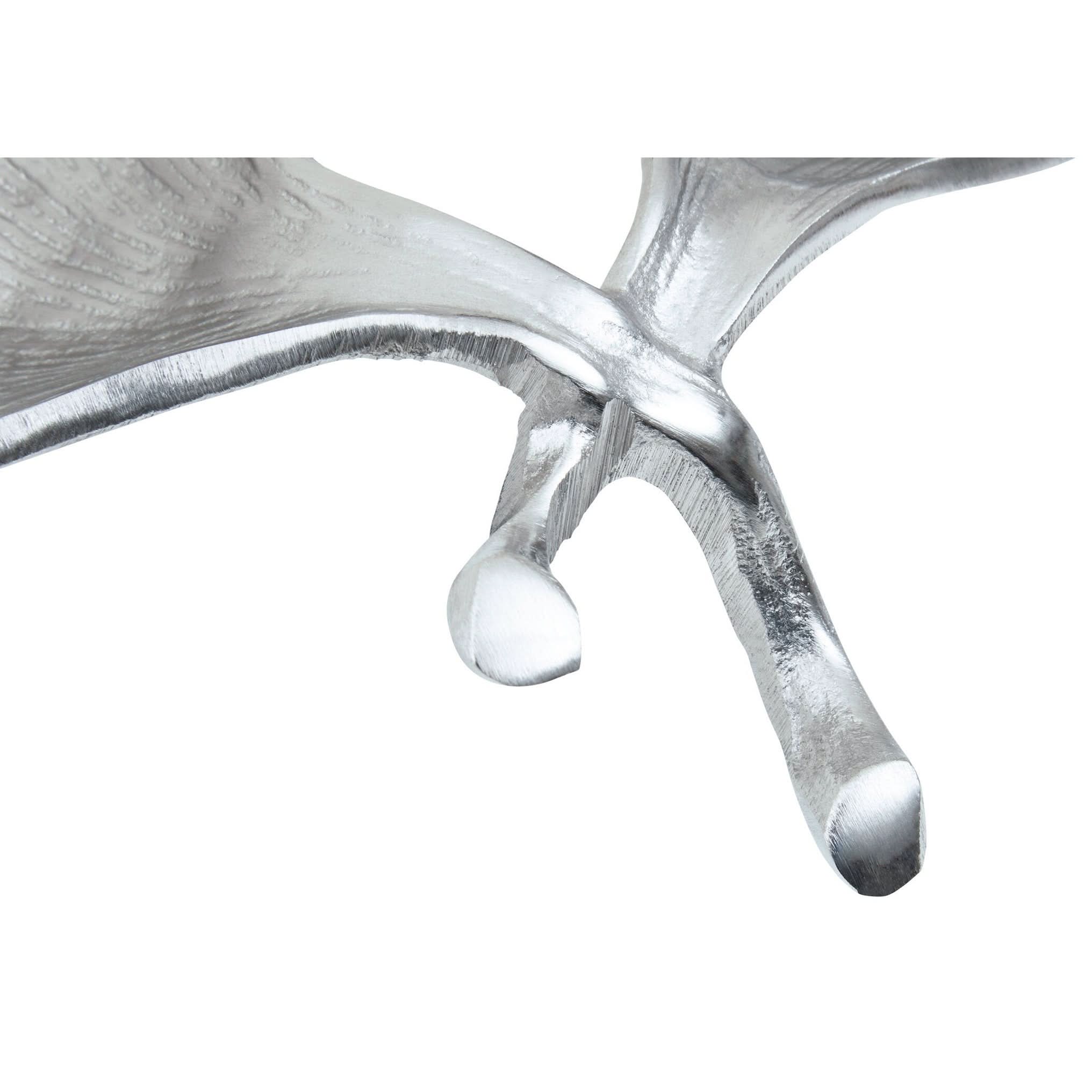 Prato Ginkgo Silver Finish Dish   Nicholas John Interiors